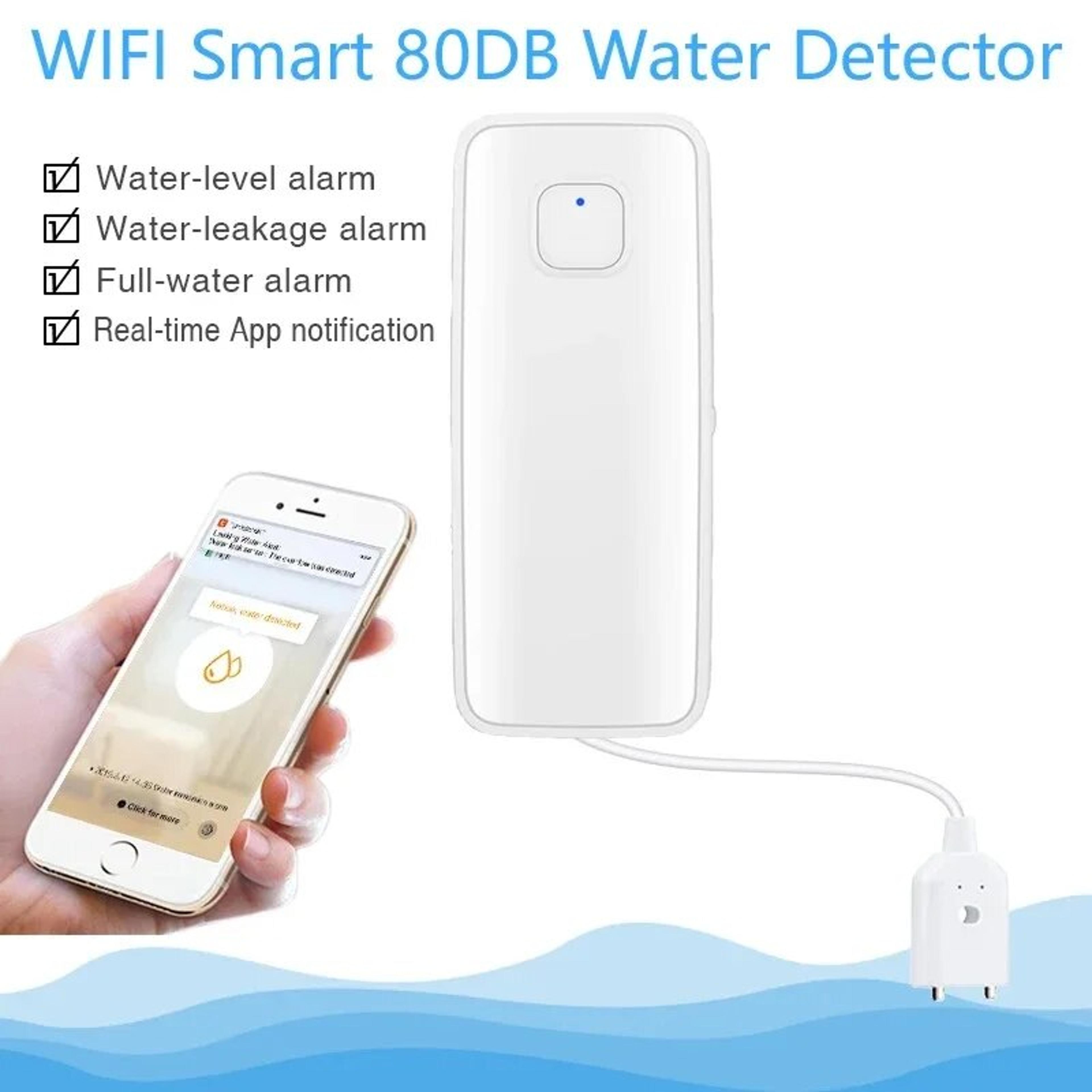 Smart Water Leak Detector With Sound Alarm  Remote Monitoring For Home Protection 1