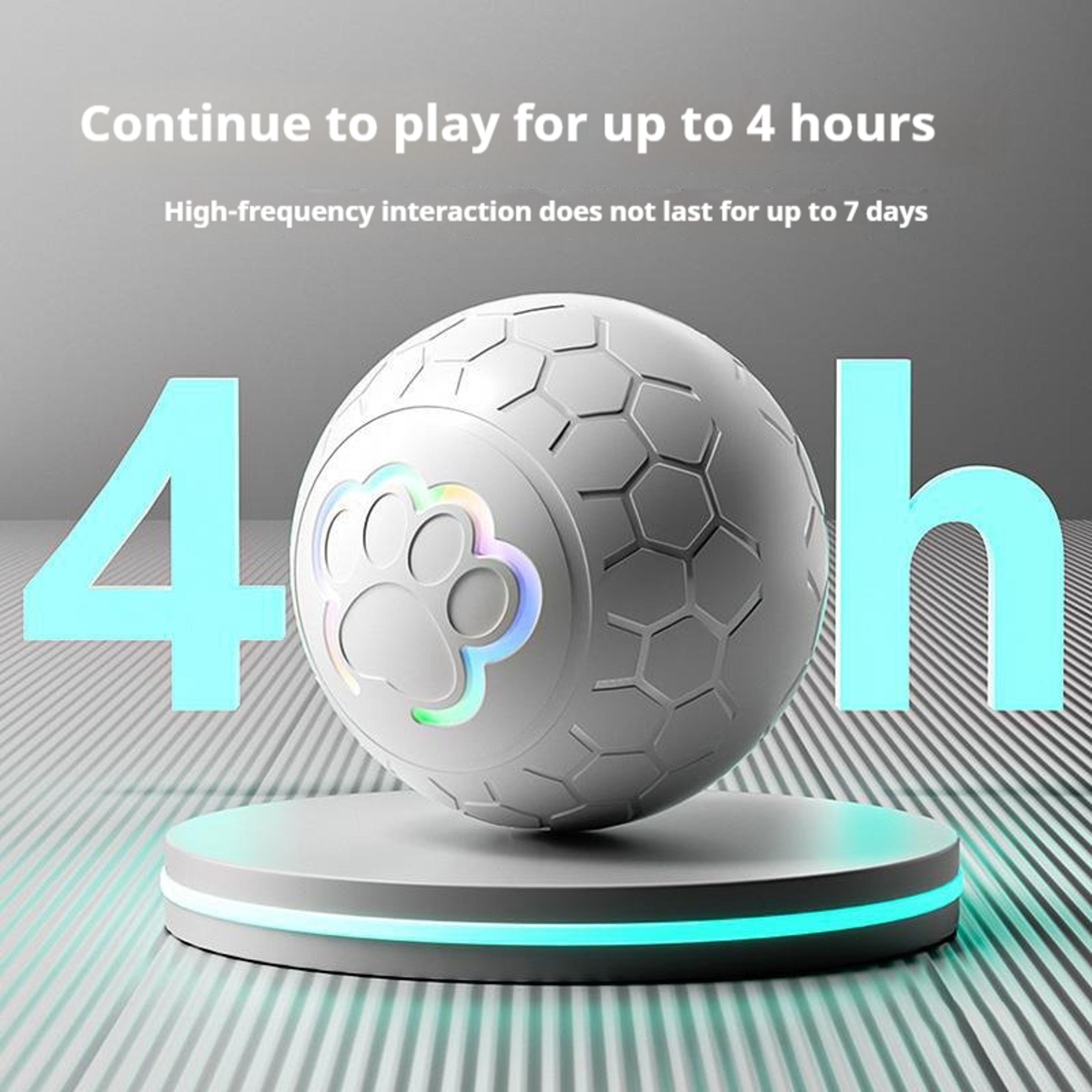 Smart Interactive Dog Toy Ball USB Rechargeable Automatic Rolling Pet Toy With RGB Lights For Activ 2