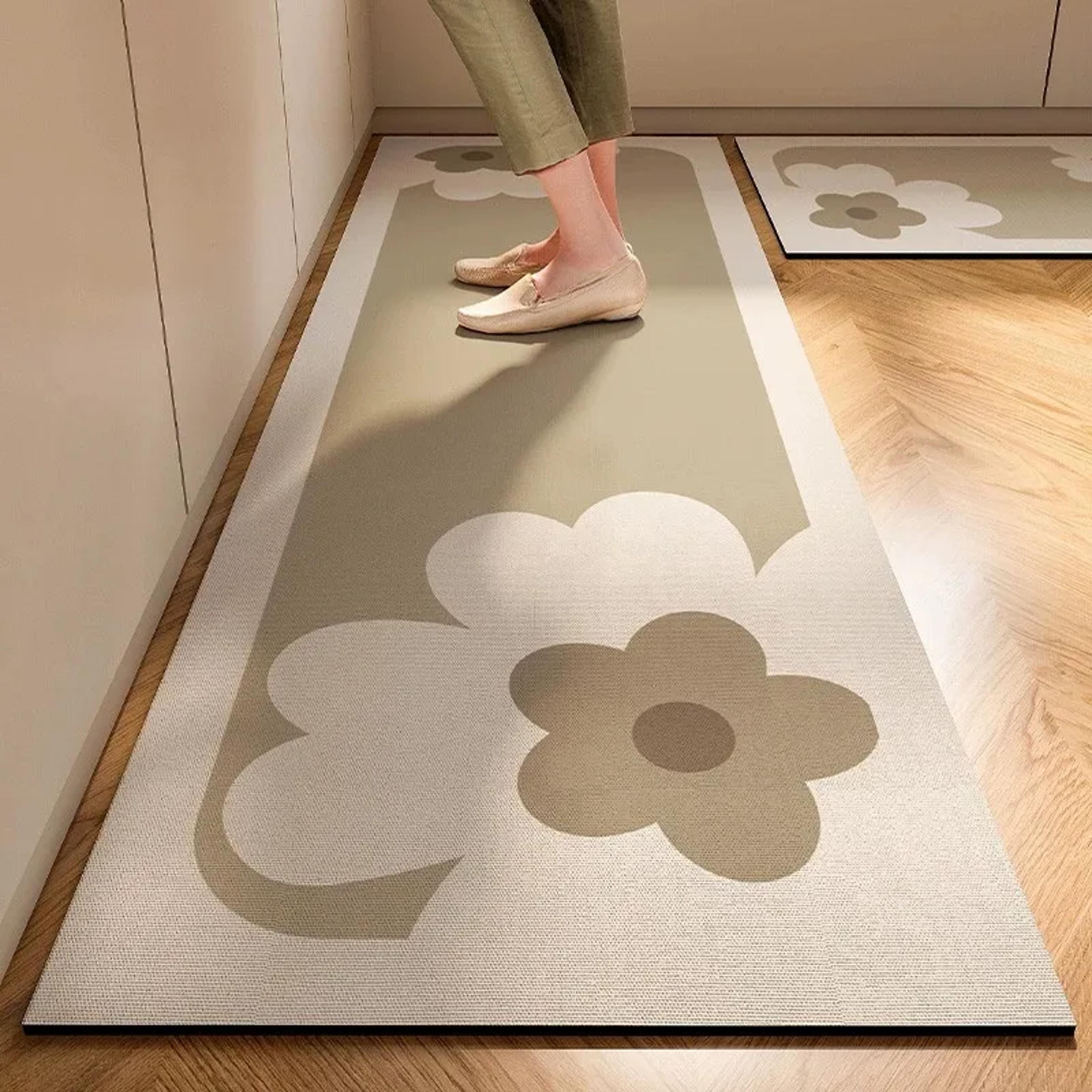 Japanese Style Diatomite Mud Mat  Quick Dry AntiSlip Kitchen  Bathroom Carpet 2