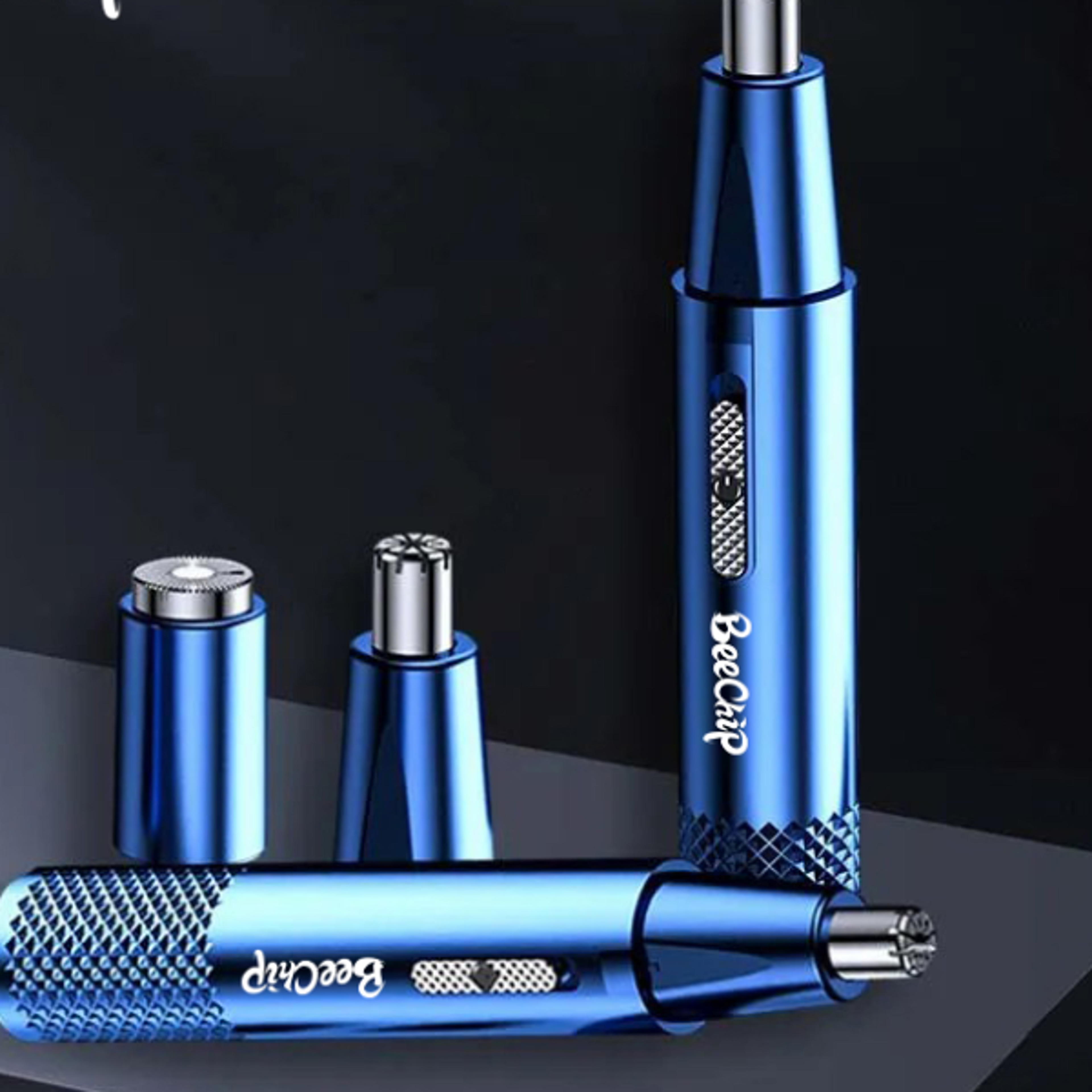 usb rechargeable nose & ear hair trimmer for men and women metal electric shaver
