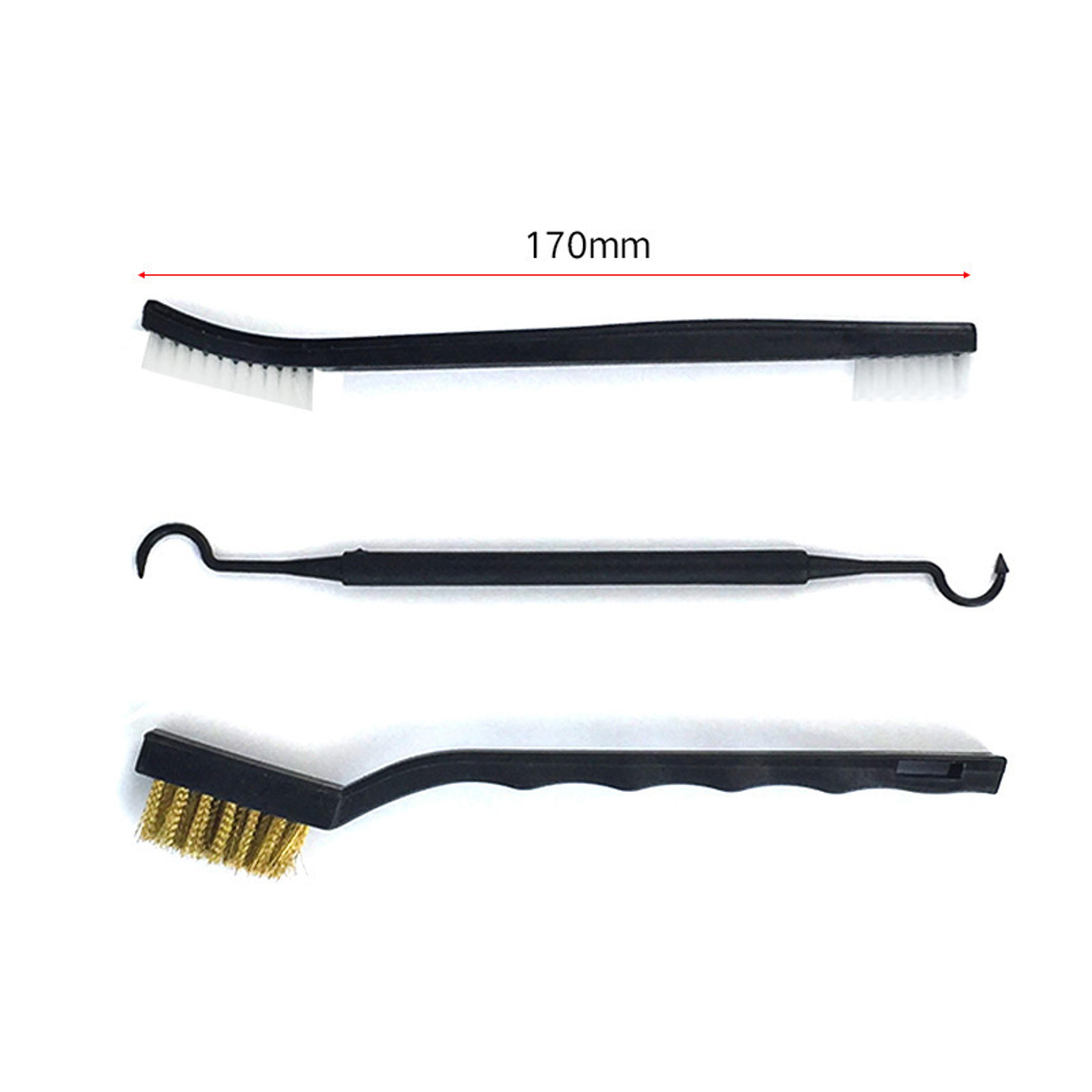 Tactical Gun Cleaning Kit  Doubleend Steel Wire Brush  Nylon Pick Set For Rifles  Hunting Guns 4