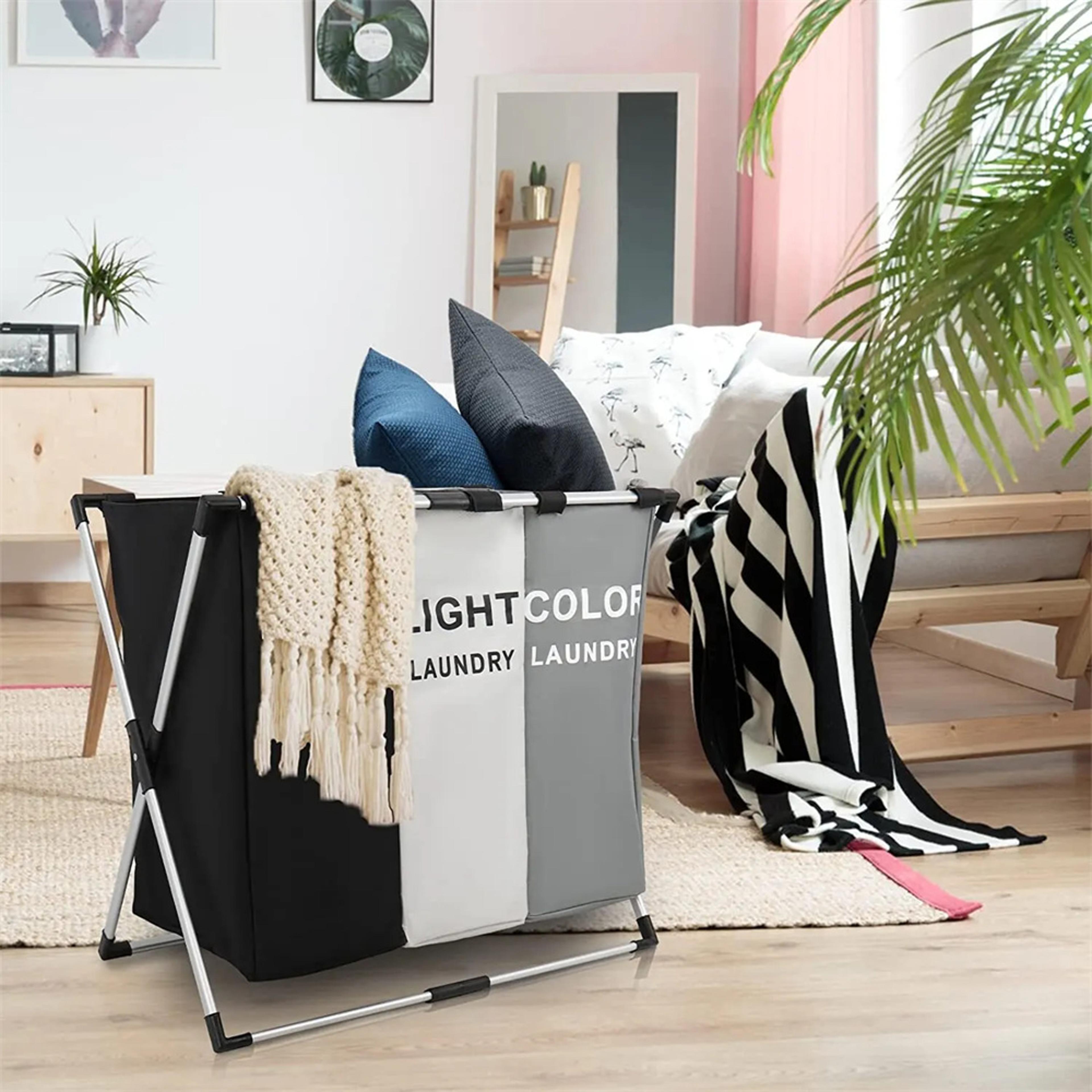 Large Foldable Laundry Basket  Waterproof Storage Hamper For Clothes Two Size Options 5
