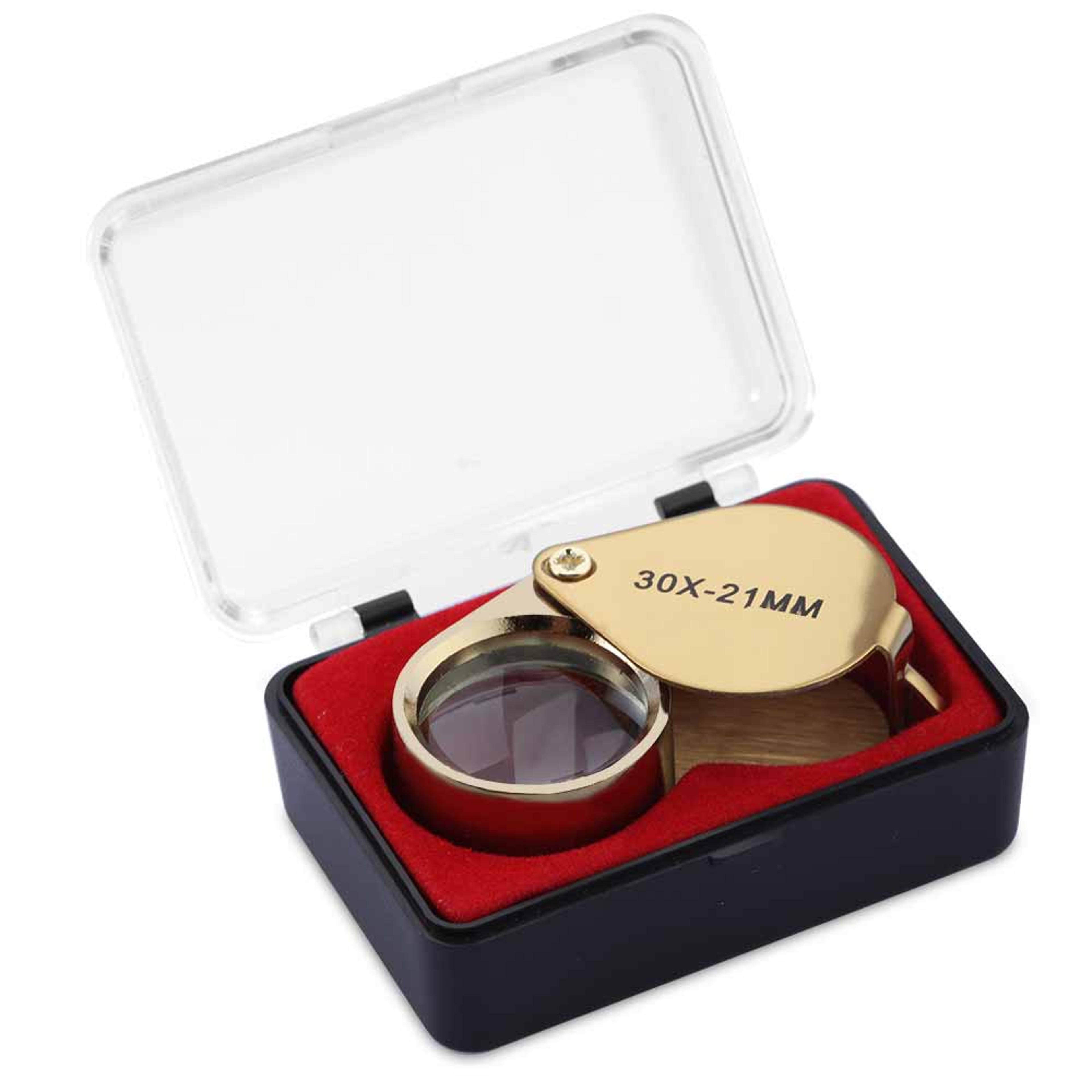 compact pocket loupe magnifier foldable jewelry magnifying glass for reading, diamond inspection, and detailed viewing