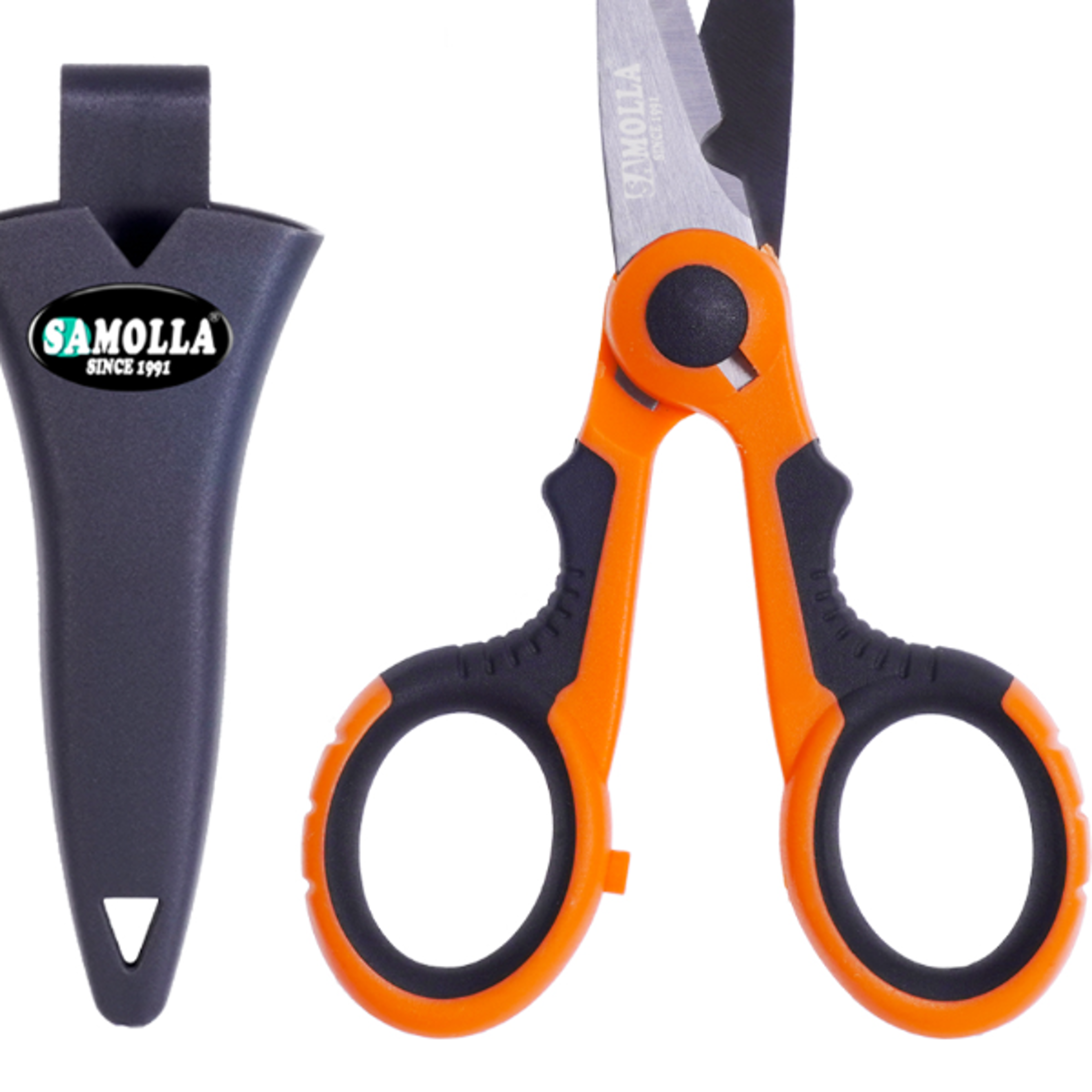 stainless steel fishing scissors  portable scissors for cutting pe braid line, lures, and carp fishing tools