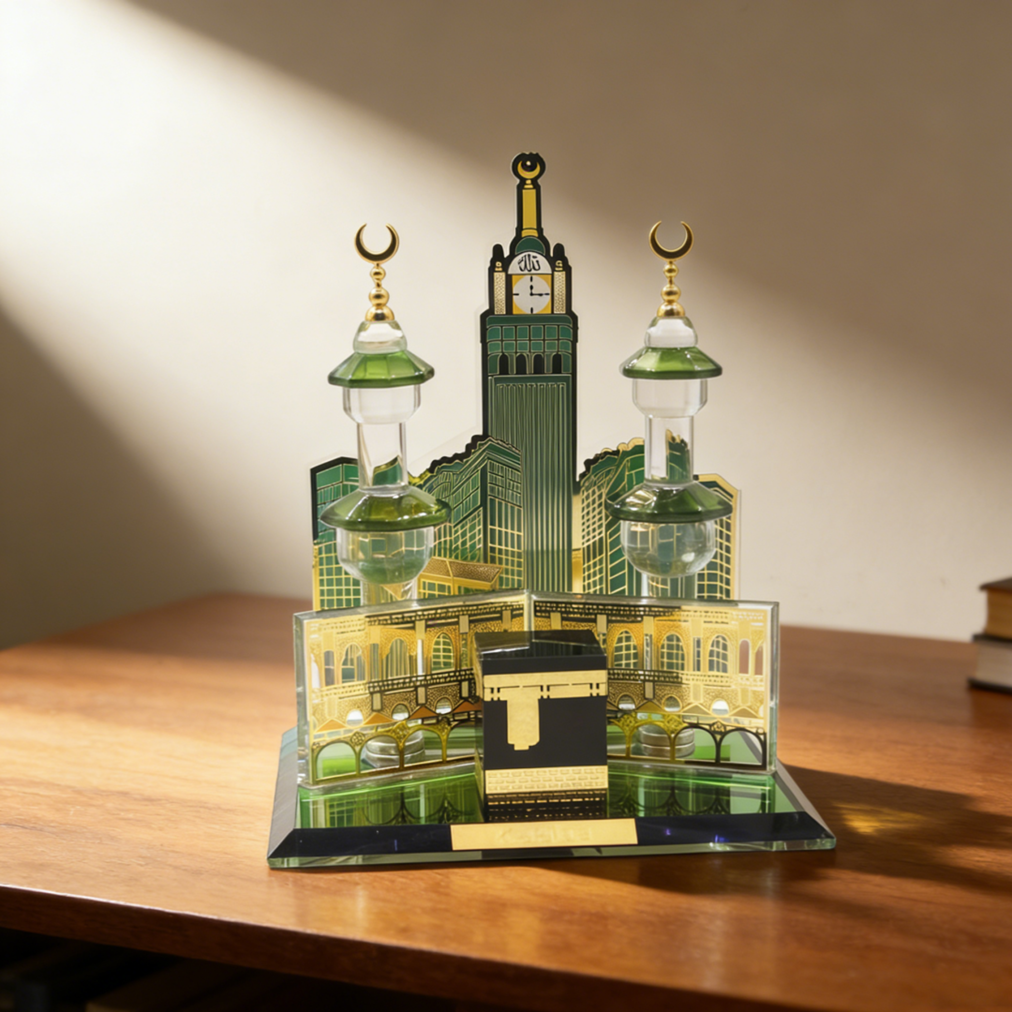 islamic table decor kaba clock tower replica  muslim home & car for ramadan & eid, perfect islamic gift