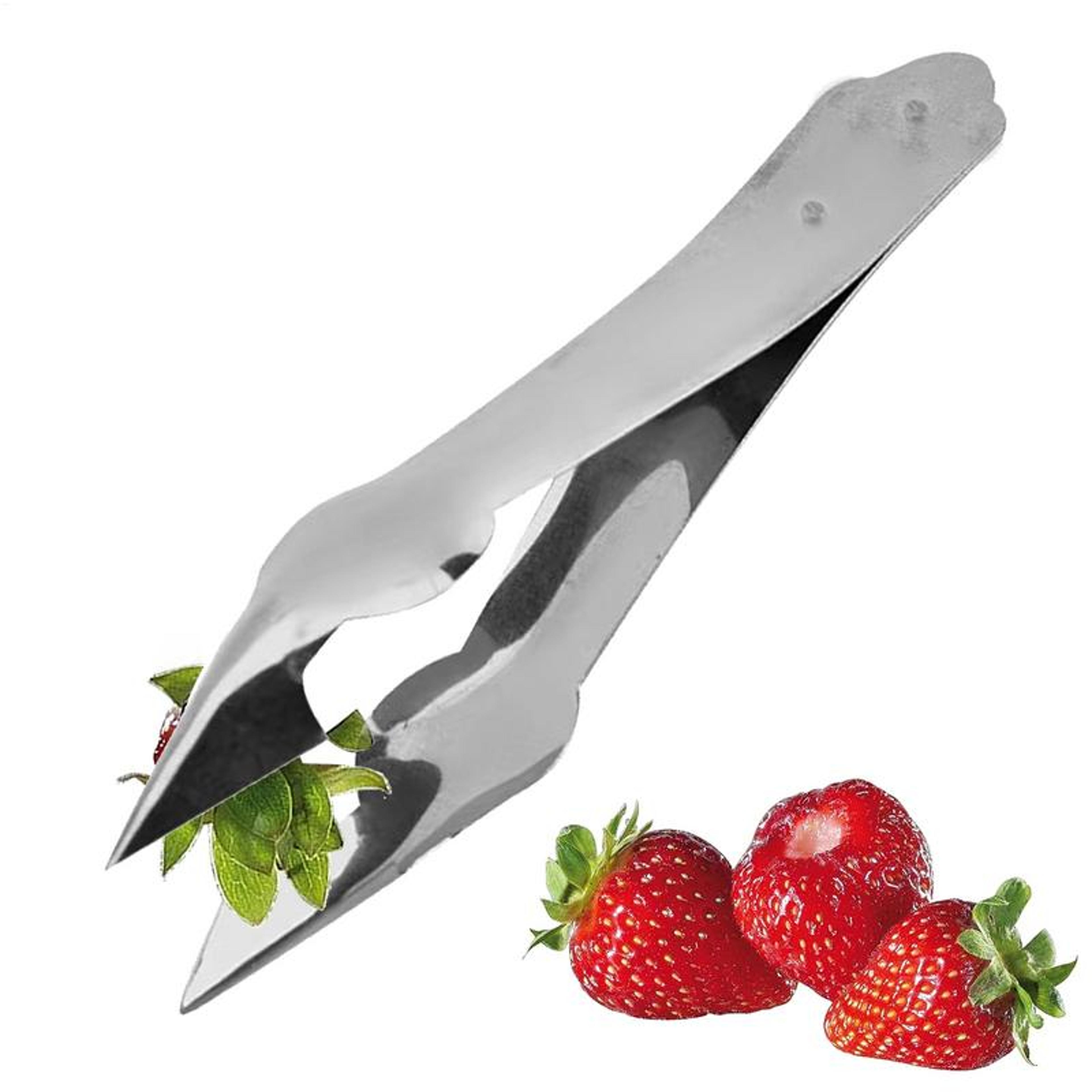 stainless steel strawberry & pineapple huller efficient stem & eye removal tool for fruits & vegetables