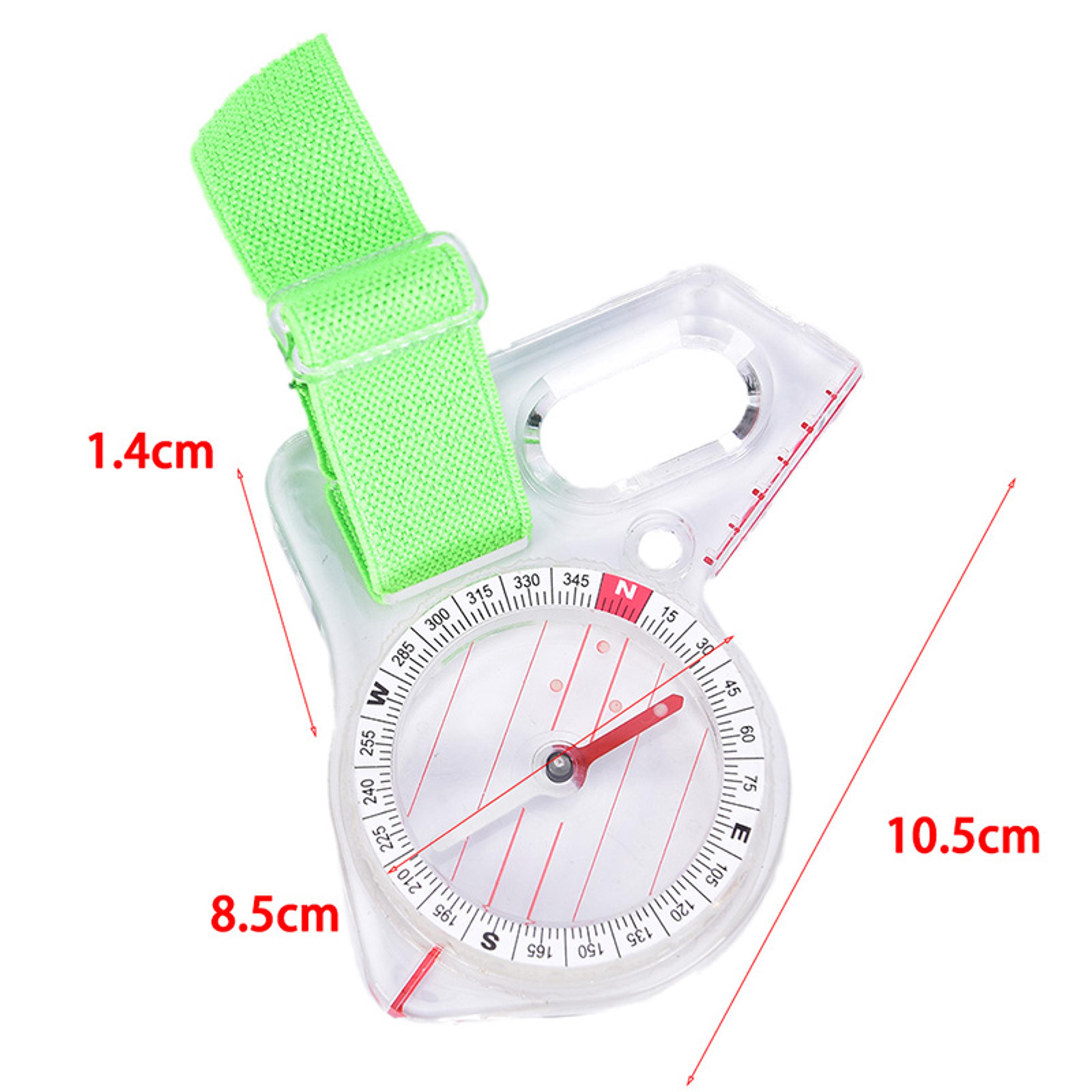 thumb compass for orienteering, portable competition compass with map scale