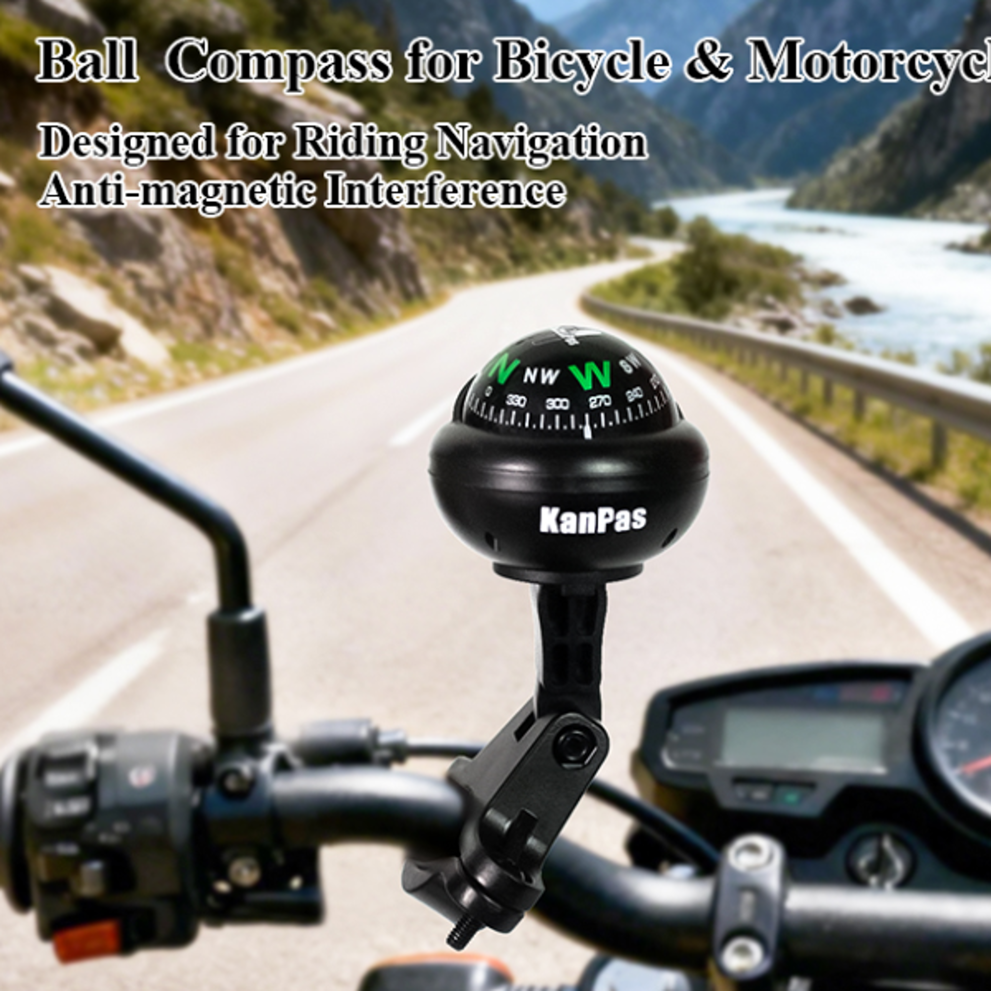 shockproof outdoor atv compass for long-distance riding & rogaining