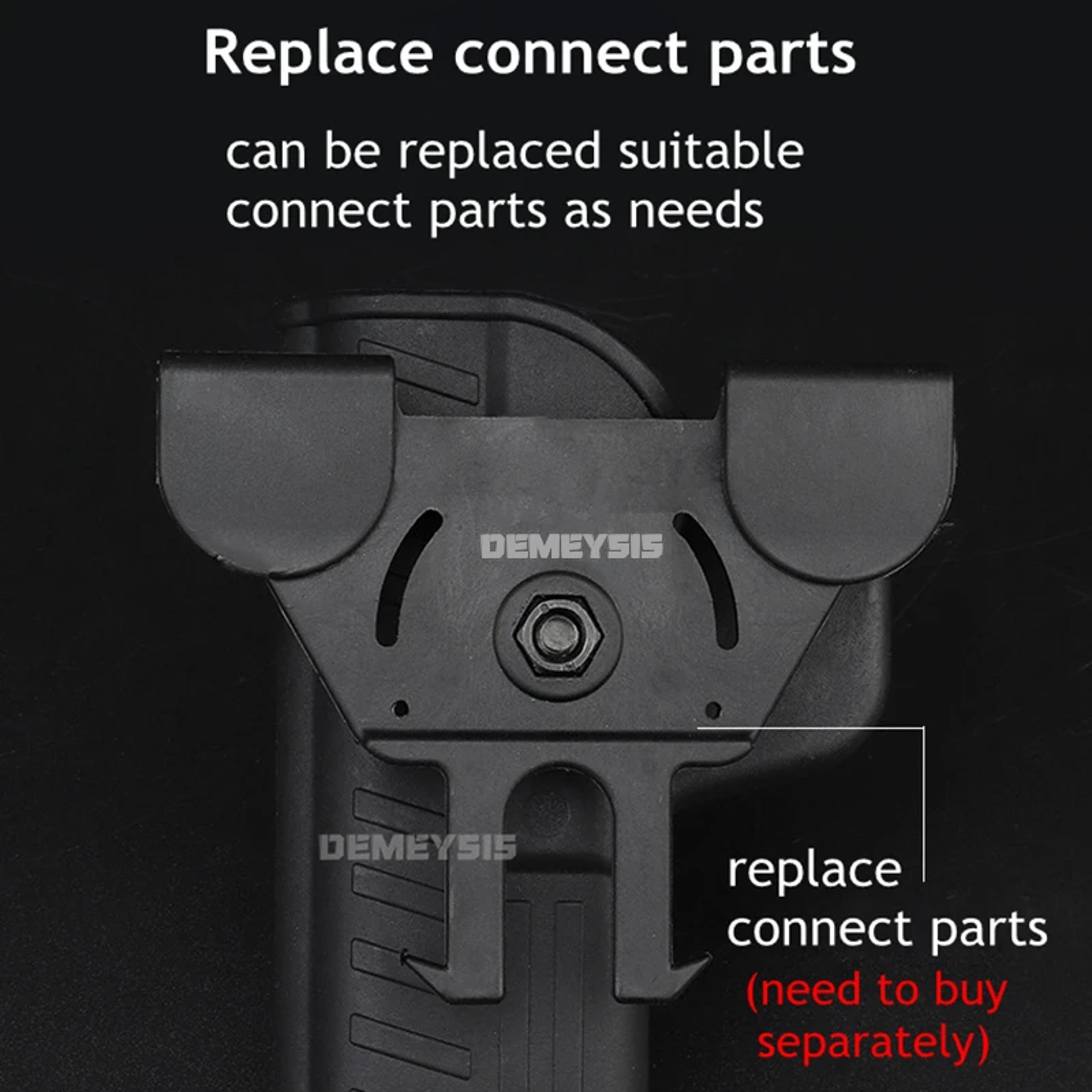 Tactical Right Hand Gun Belt Holster  Secure Carry  Quick Draw 4