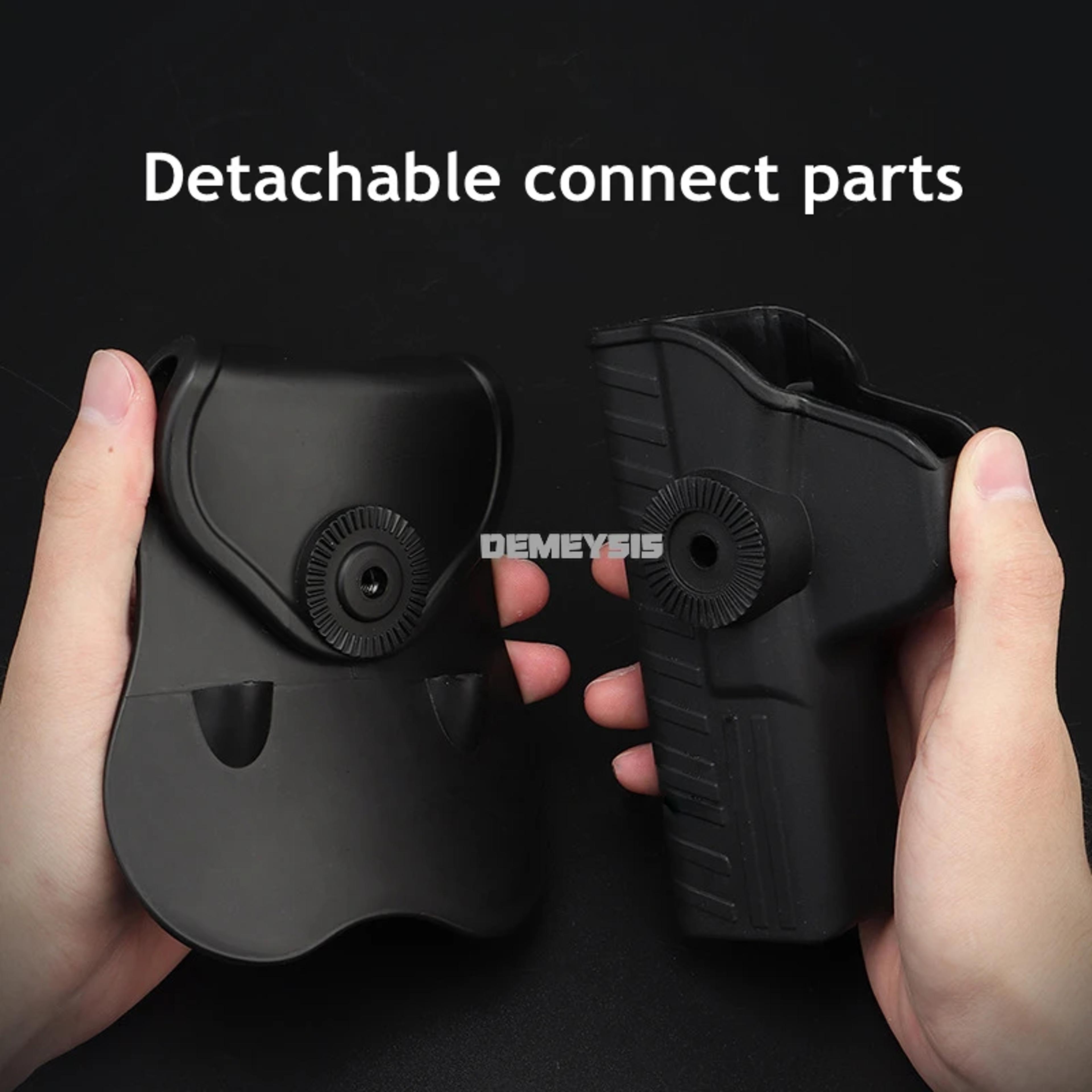 Tactical Right Hand Gun Belt Holster  Secure Carry  Quick Draw 5