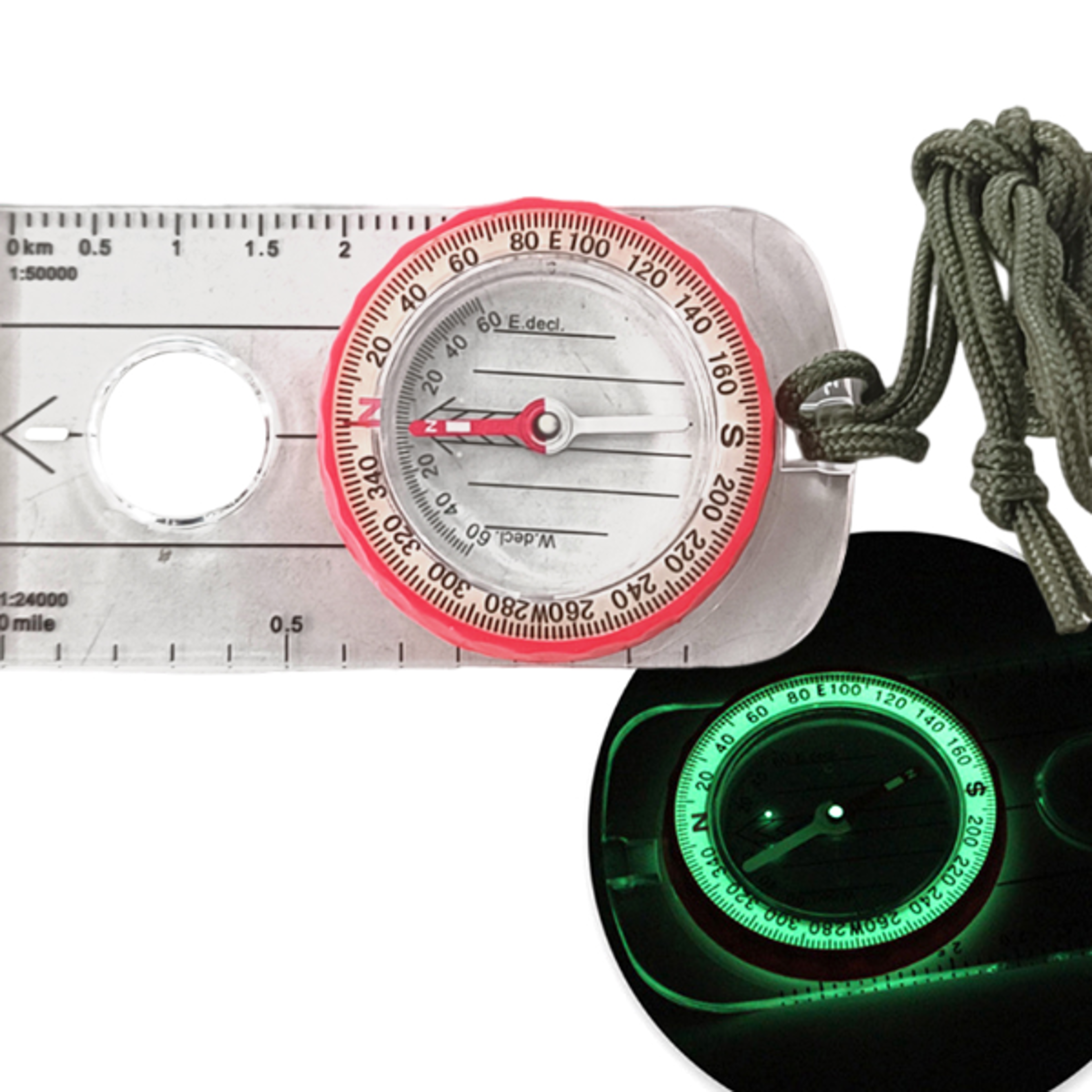 shockproof waterproof gps compass with high accuracy and multifunctional magnifier  perfect for hiking & survival adven