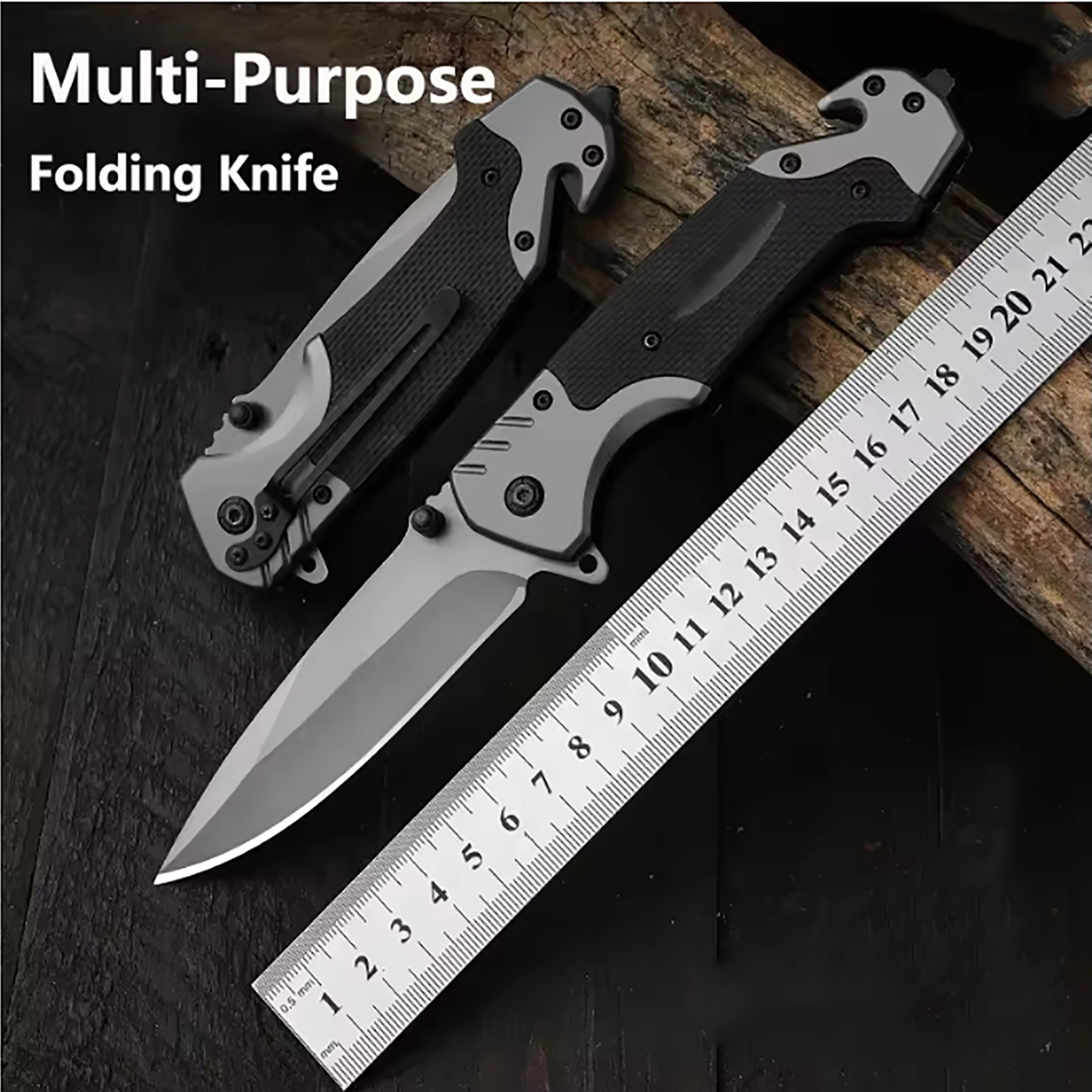 men's edc pocket knife  folding tactical knife for outdoor survival, camping, and hunting