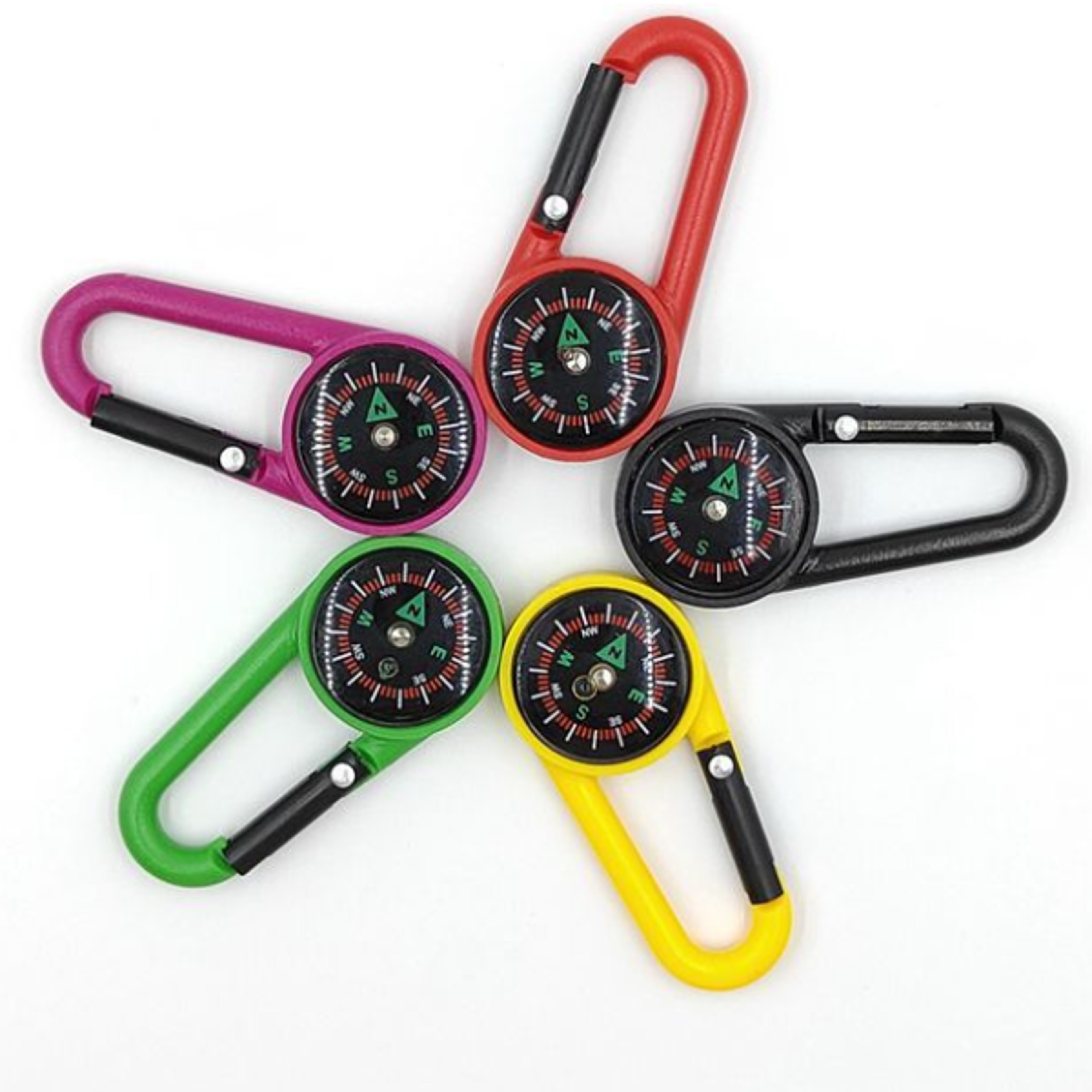 outdoor survival backpack buckle compass clip portable hiking navigation gear