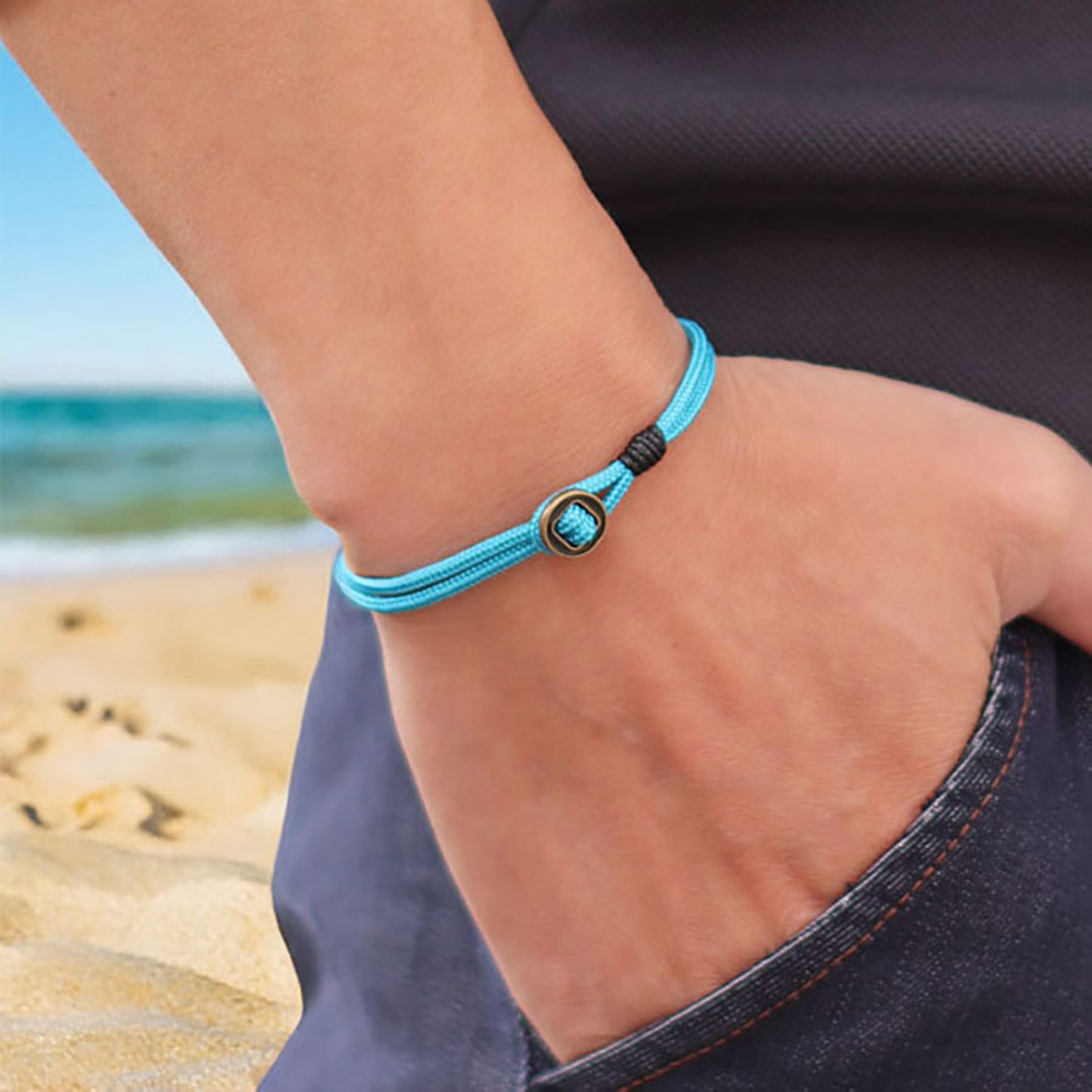 handmade nautical rope bracelet for men durable paracord bracelet with easy hook closure