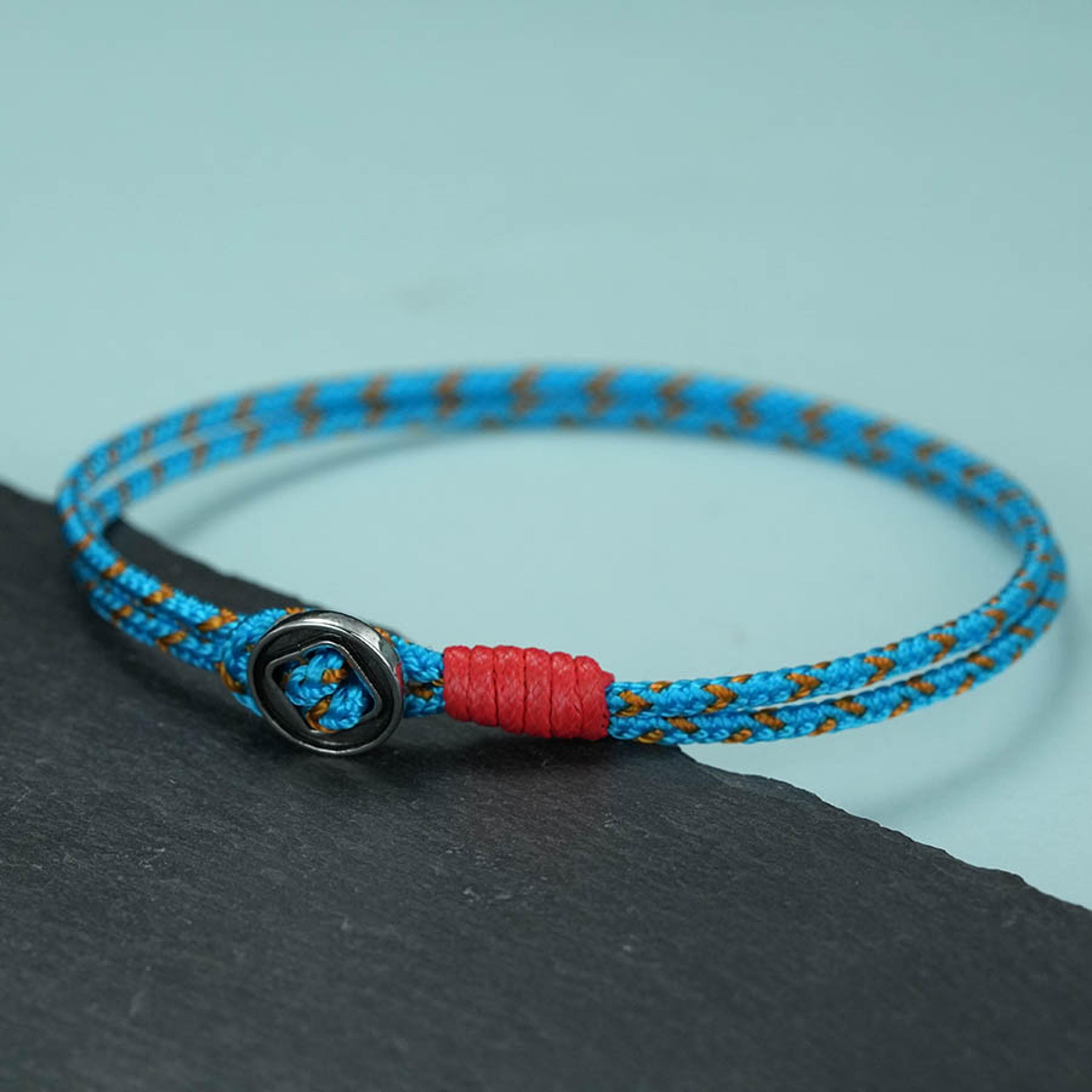 red rope bracelet for men adjustable wrap bracelet minimalist casual wrist jewelry