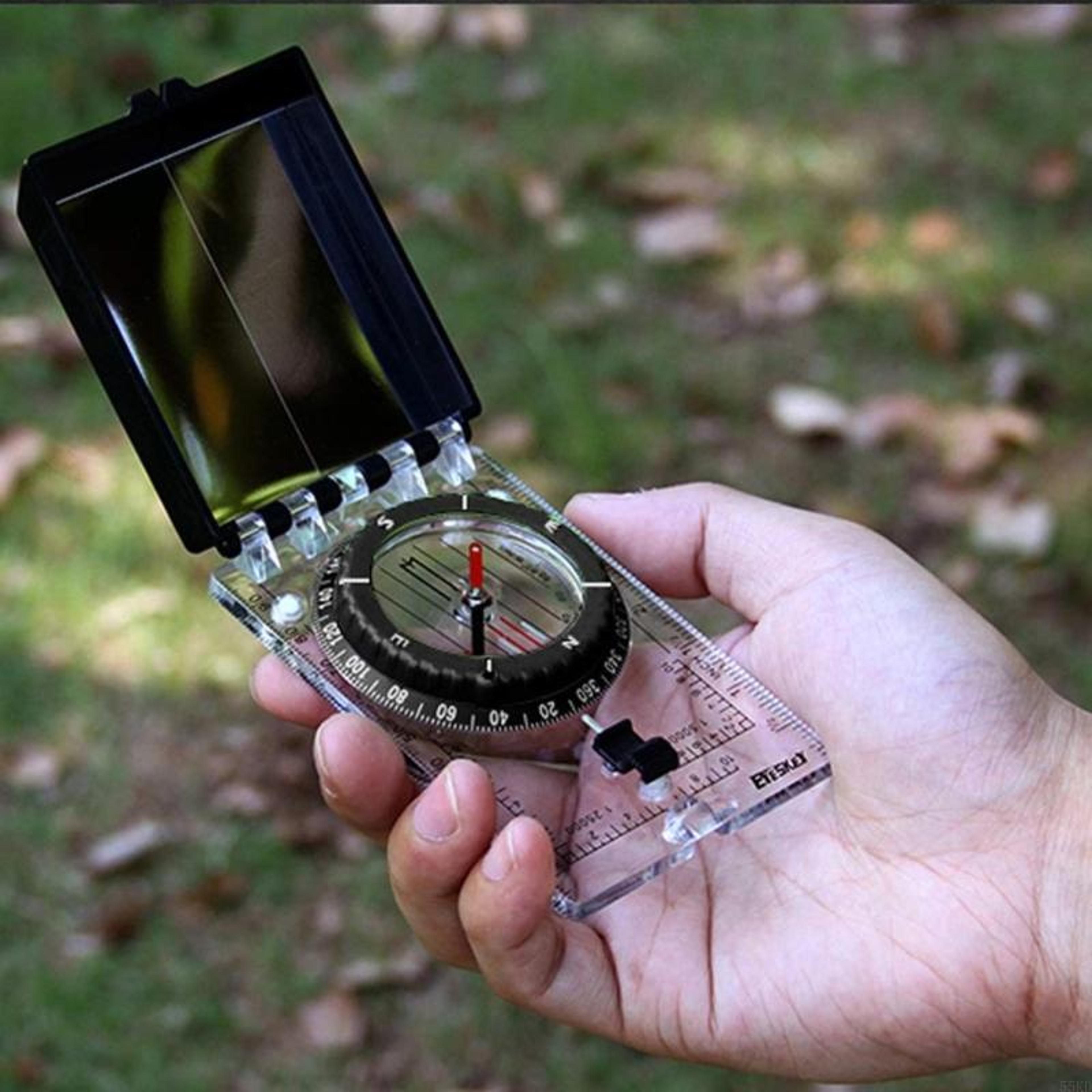 waterproof camping compass with night glow accurate hiking navigation tool
