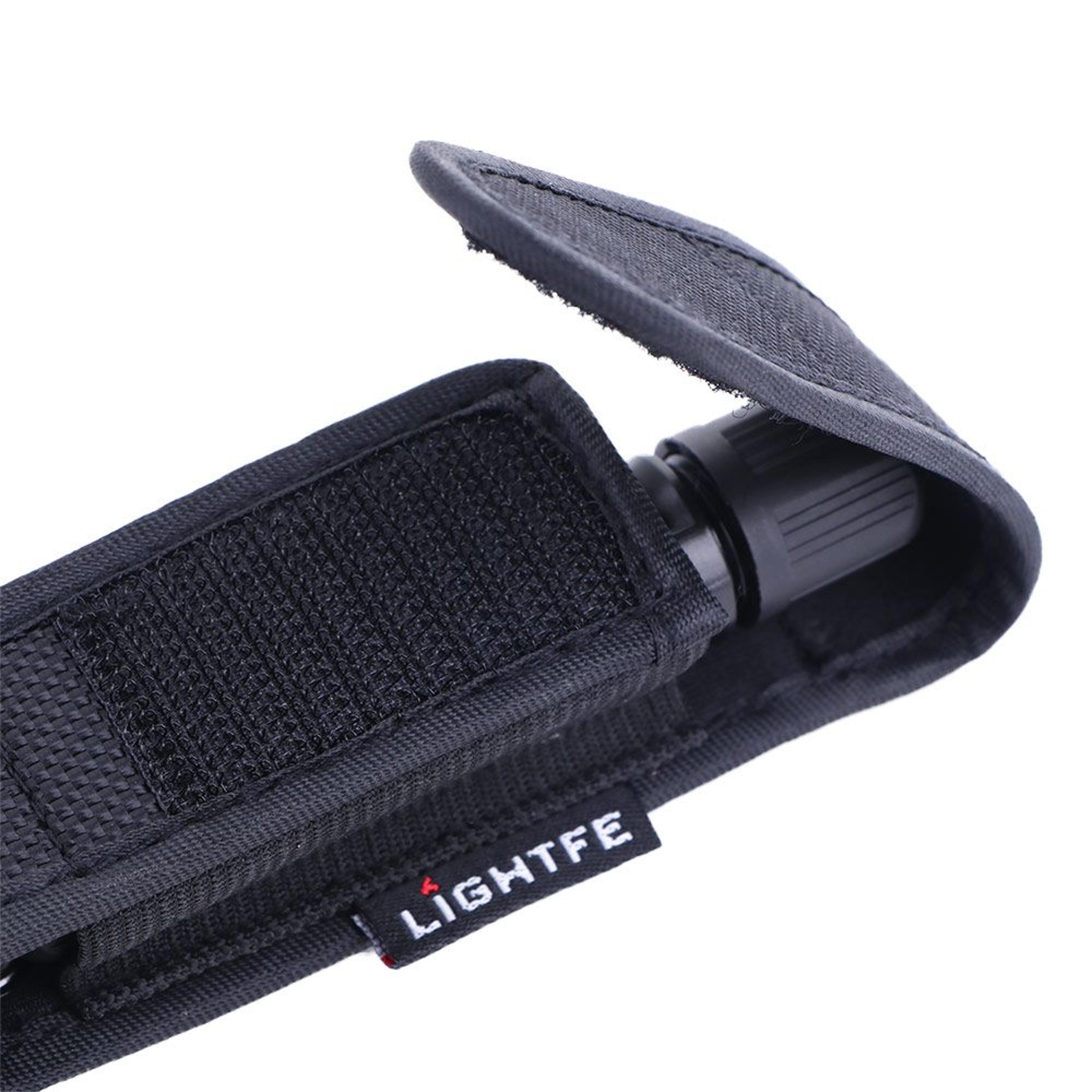 tactical flashlight holster belt holder durable outdoor waist pouch