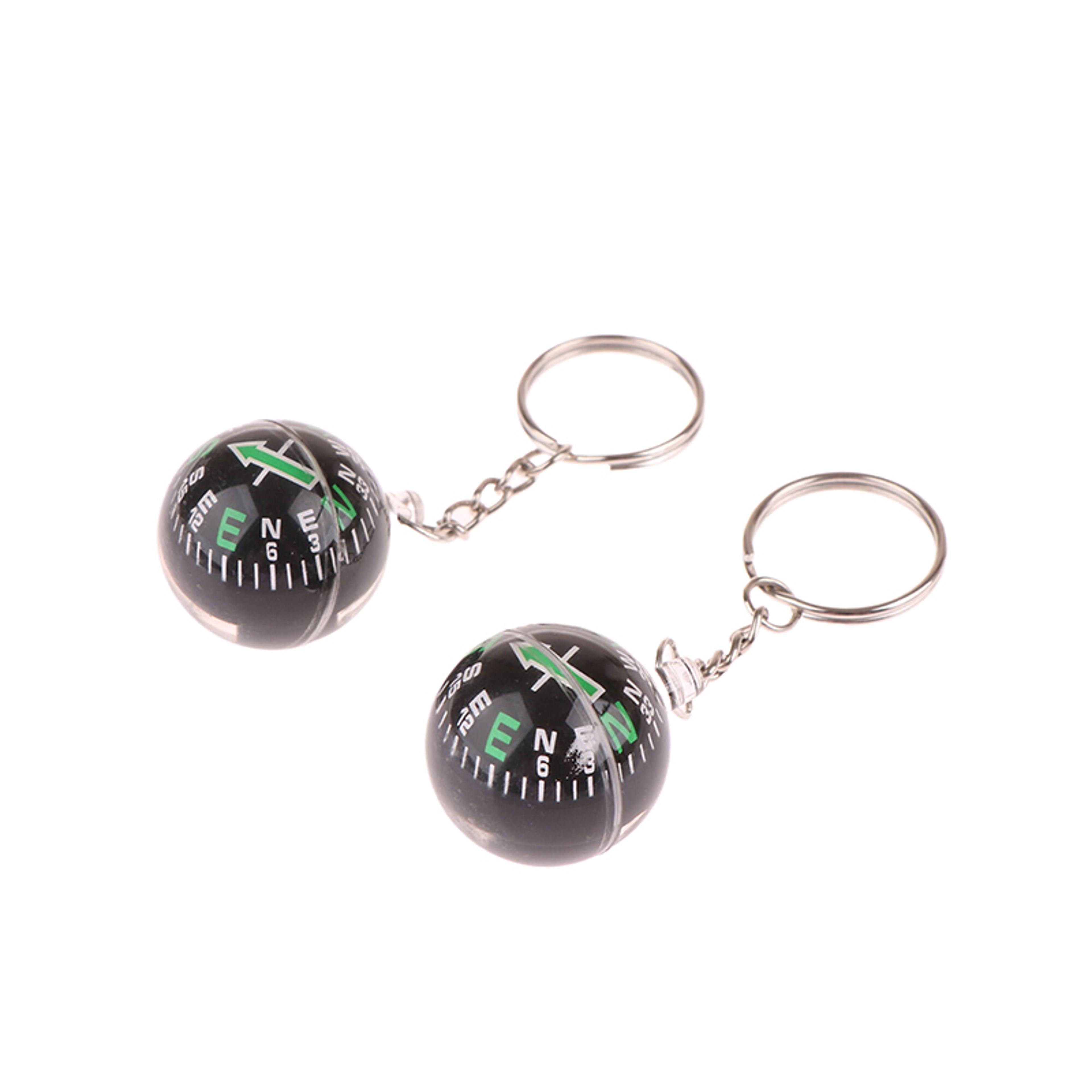 portable mini liquid filled compass keychain for hiking camping outdoor navigation