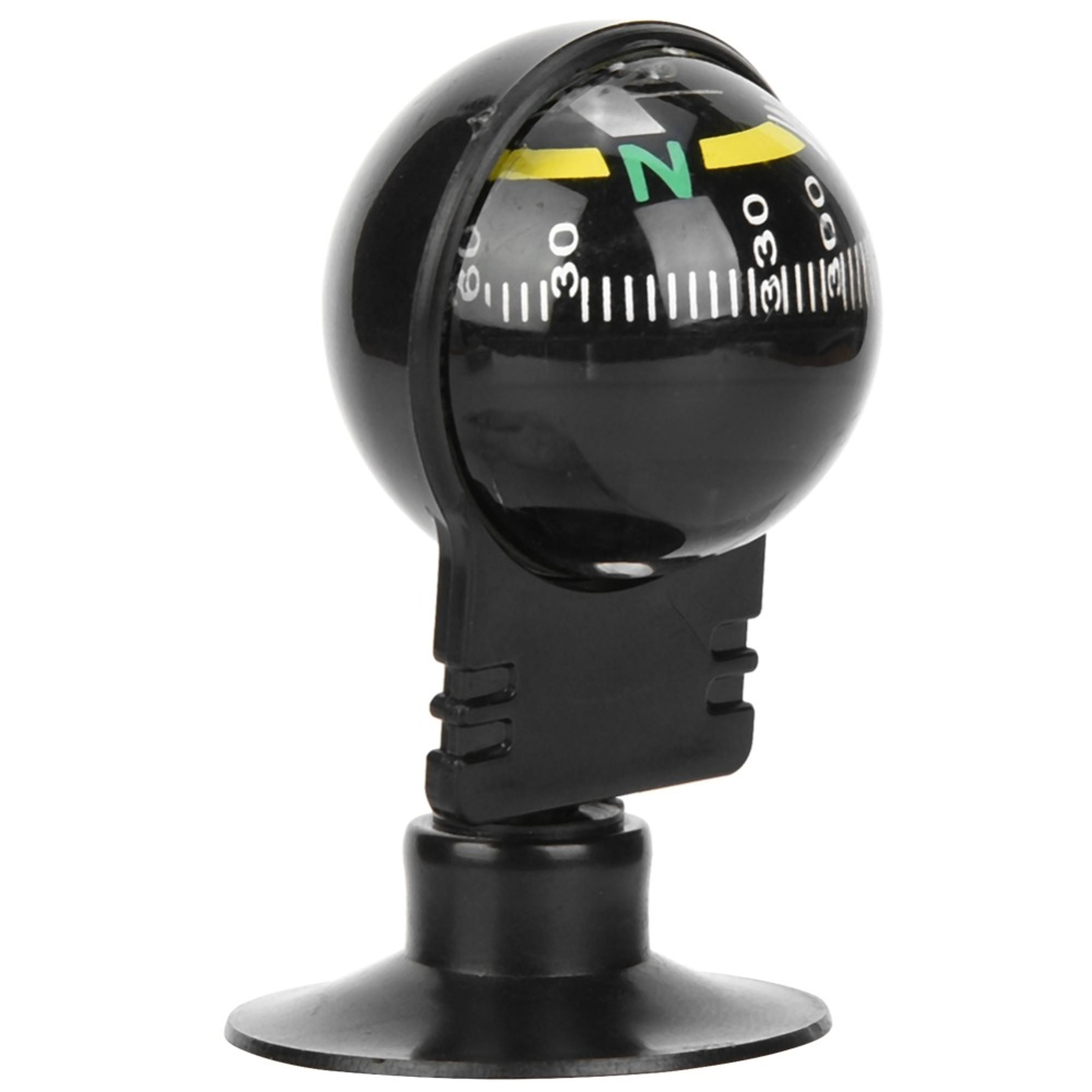 adjustable car compass with suction mount dashboard navigation ball guide