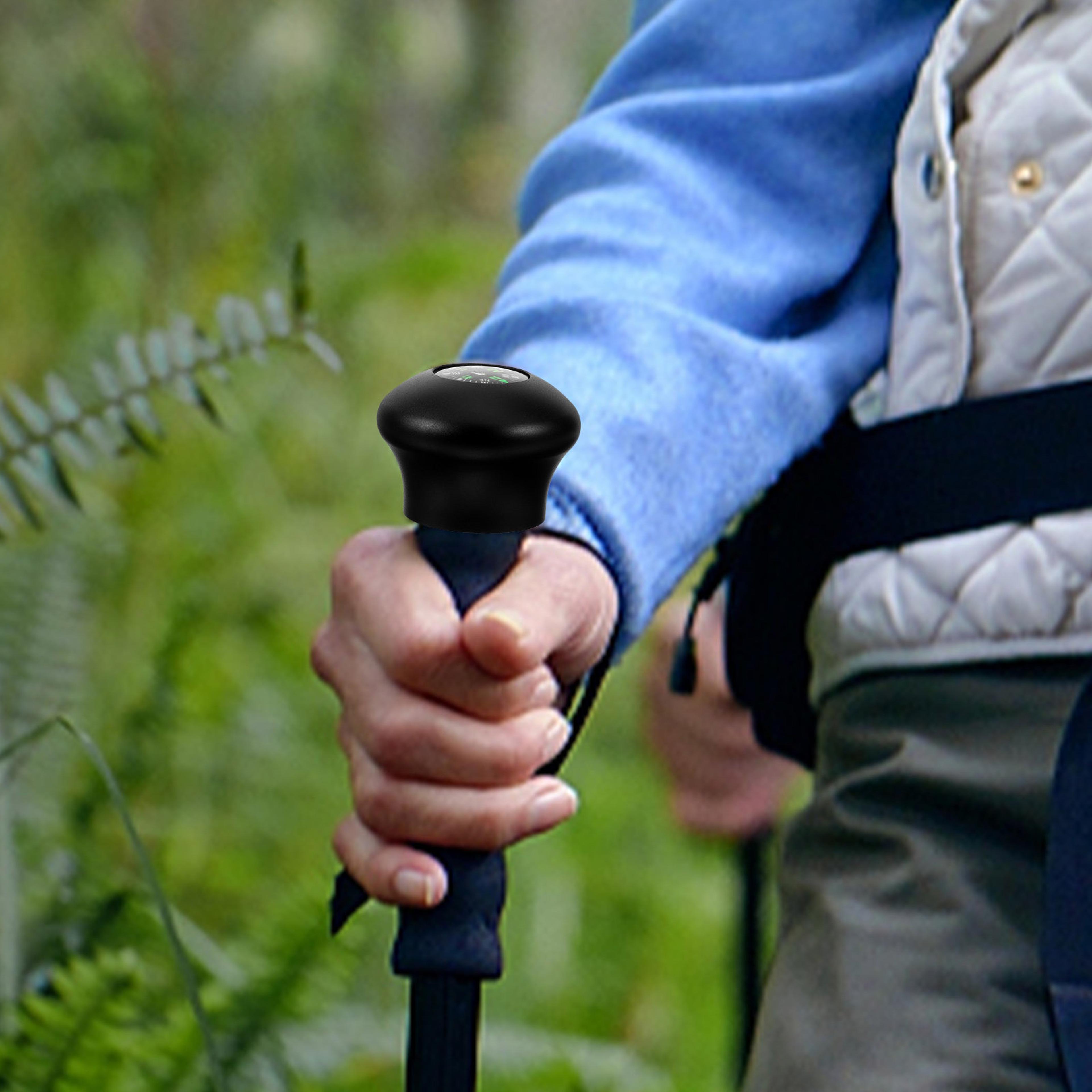 multi-functional hiking pole compass grip outdoor navigation tool