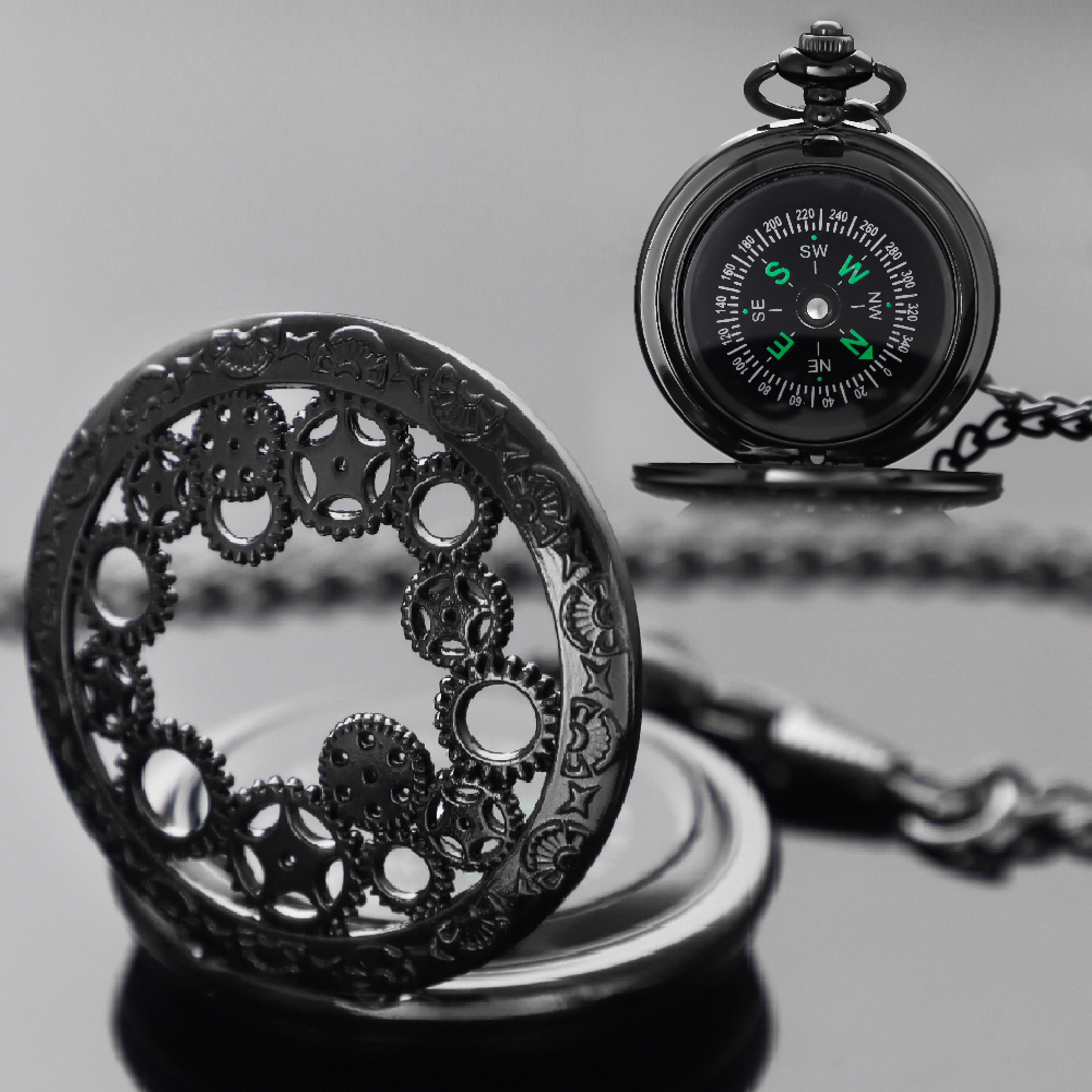 vintage brass compass pocket watch antique style navigation compass for hiking camping gift