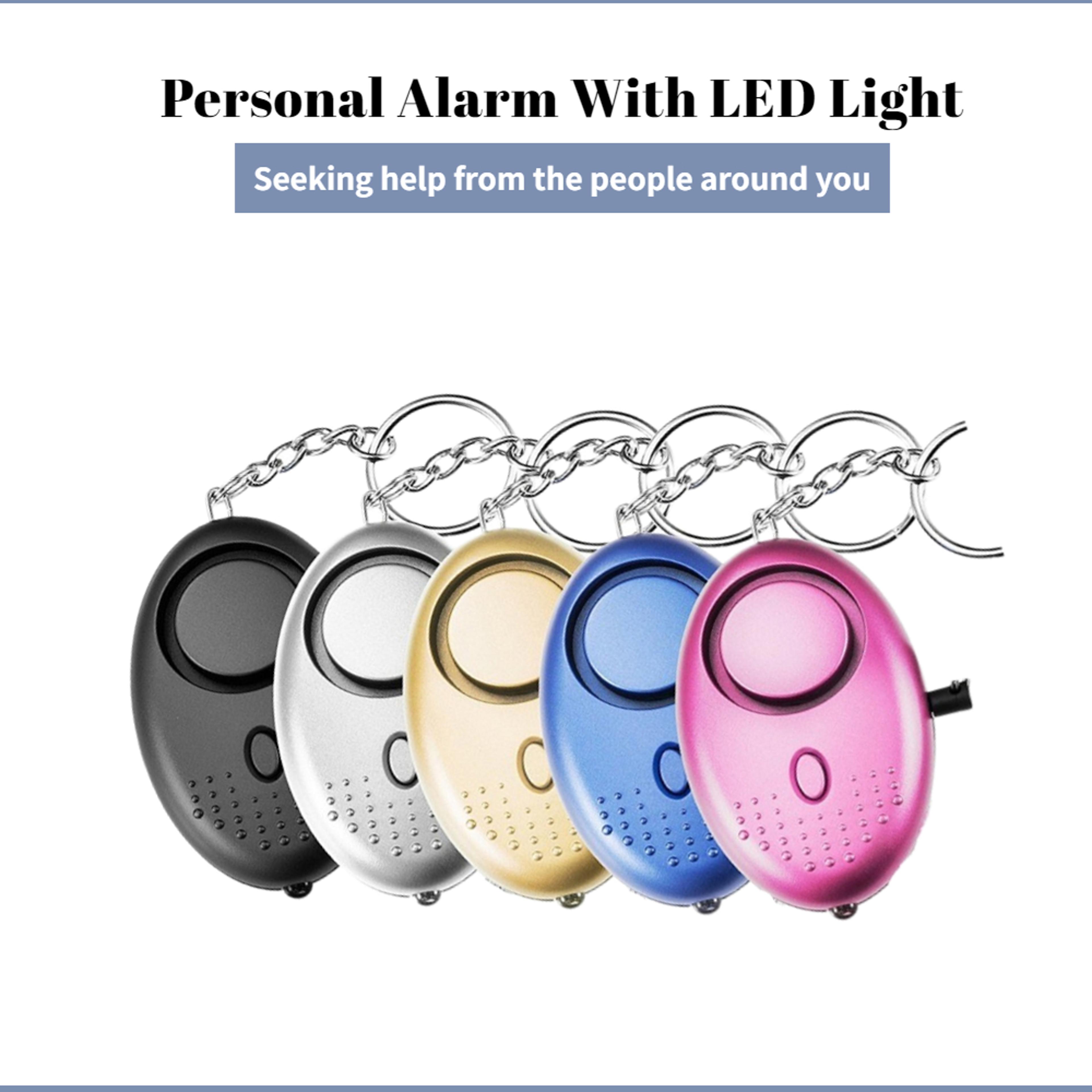 personal safety alarm keychain loud emergency self defense alarm for women kids seniors
