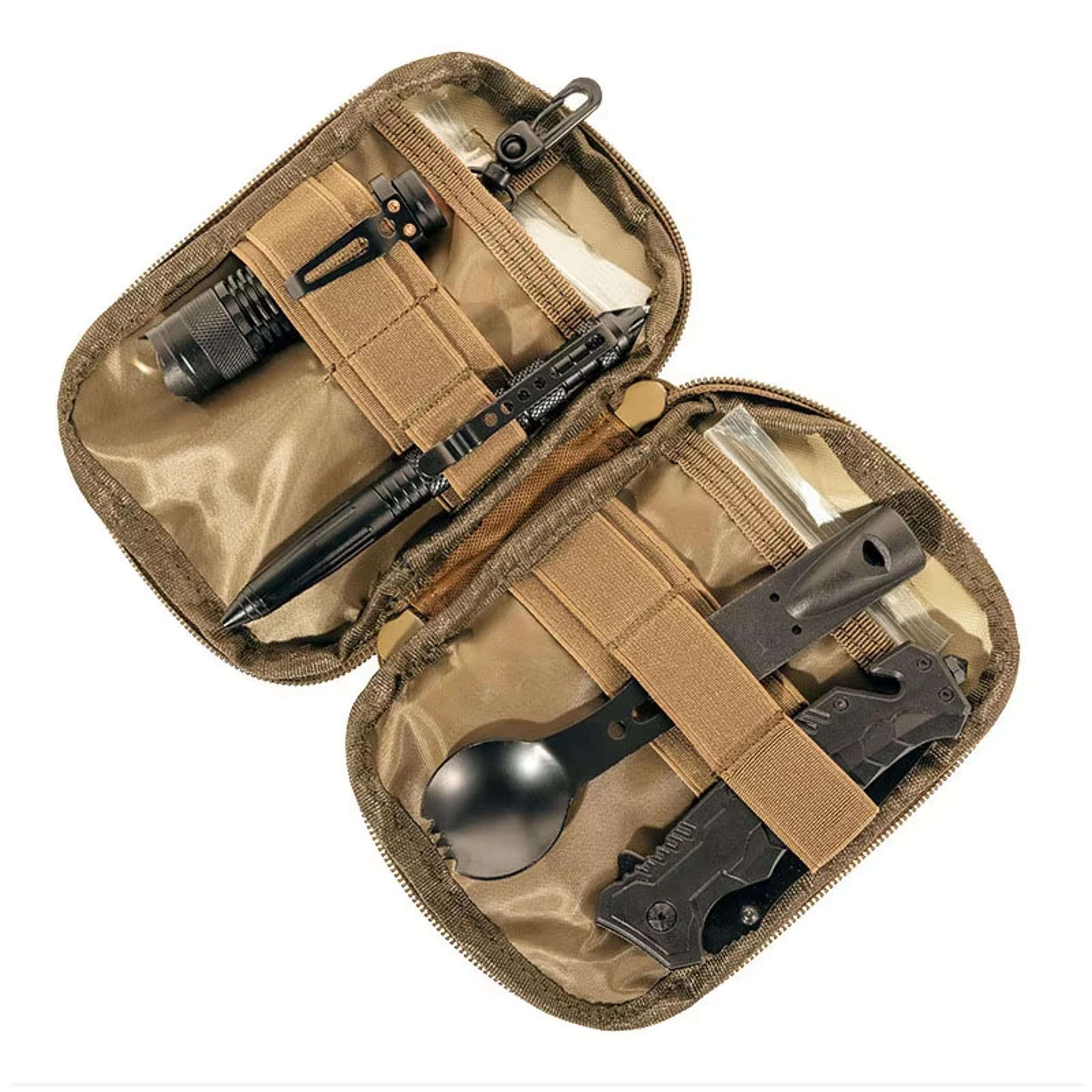 tactical molle first aid pouch compact emergency medical kit for camping hiking edc