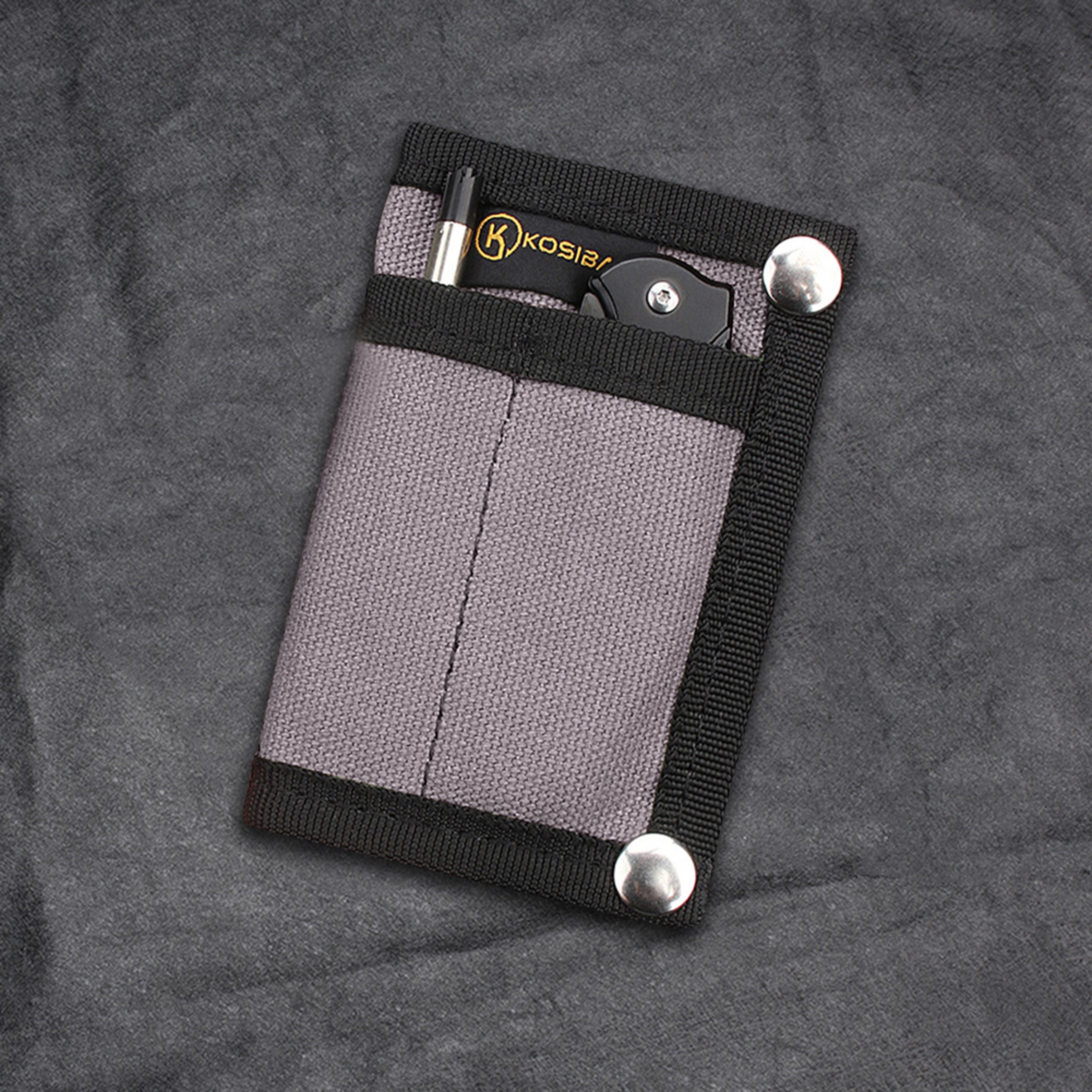 tactical edc pouch organizer with molle system durable canvas multi pocket gear storage bag