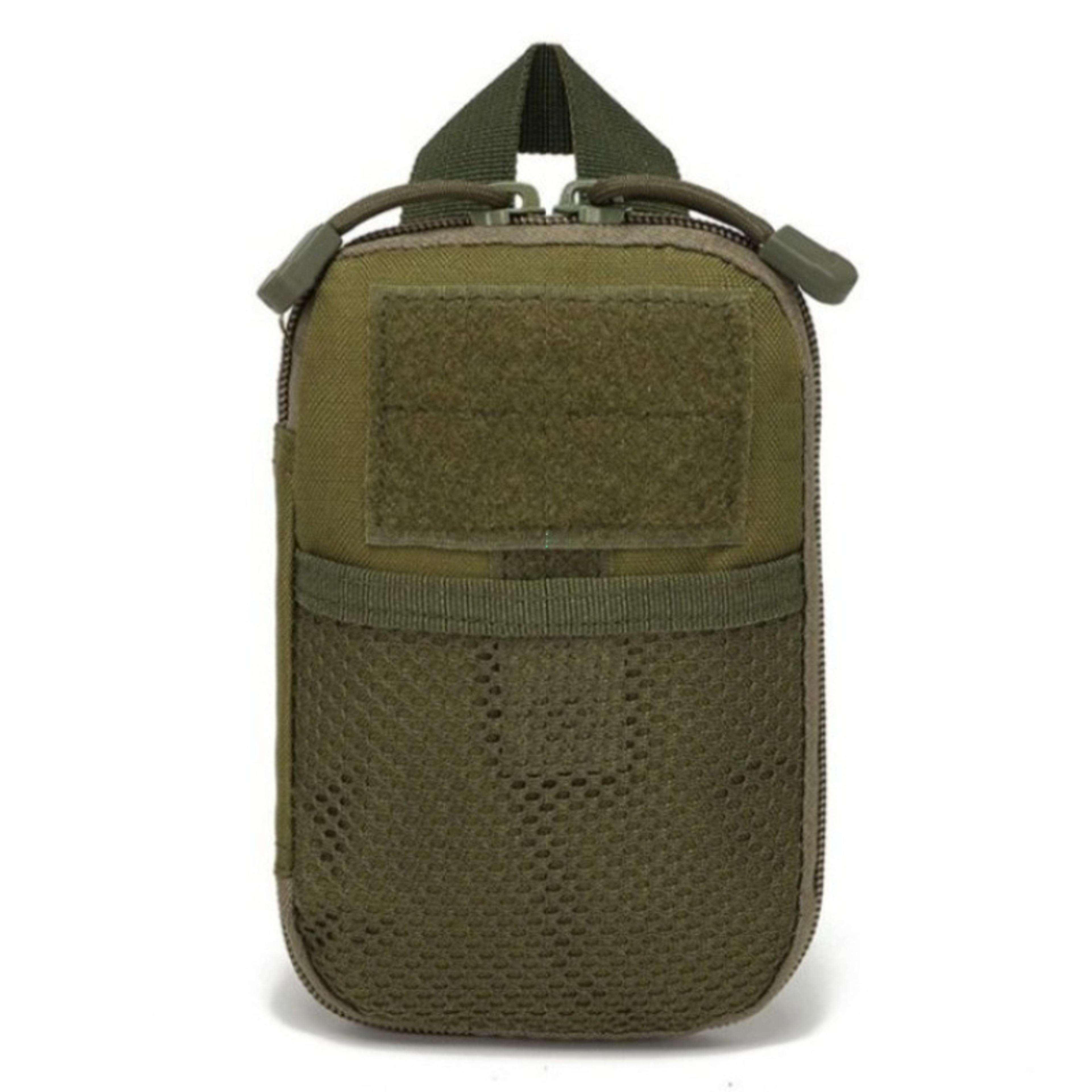 tactical edc molle waist pouch, compact edc pouch for hiking, camping, phone carry