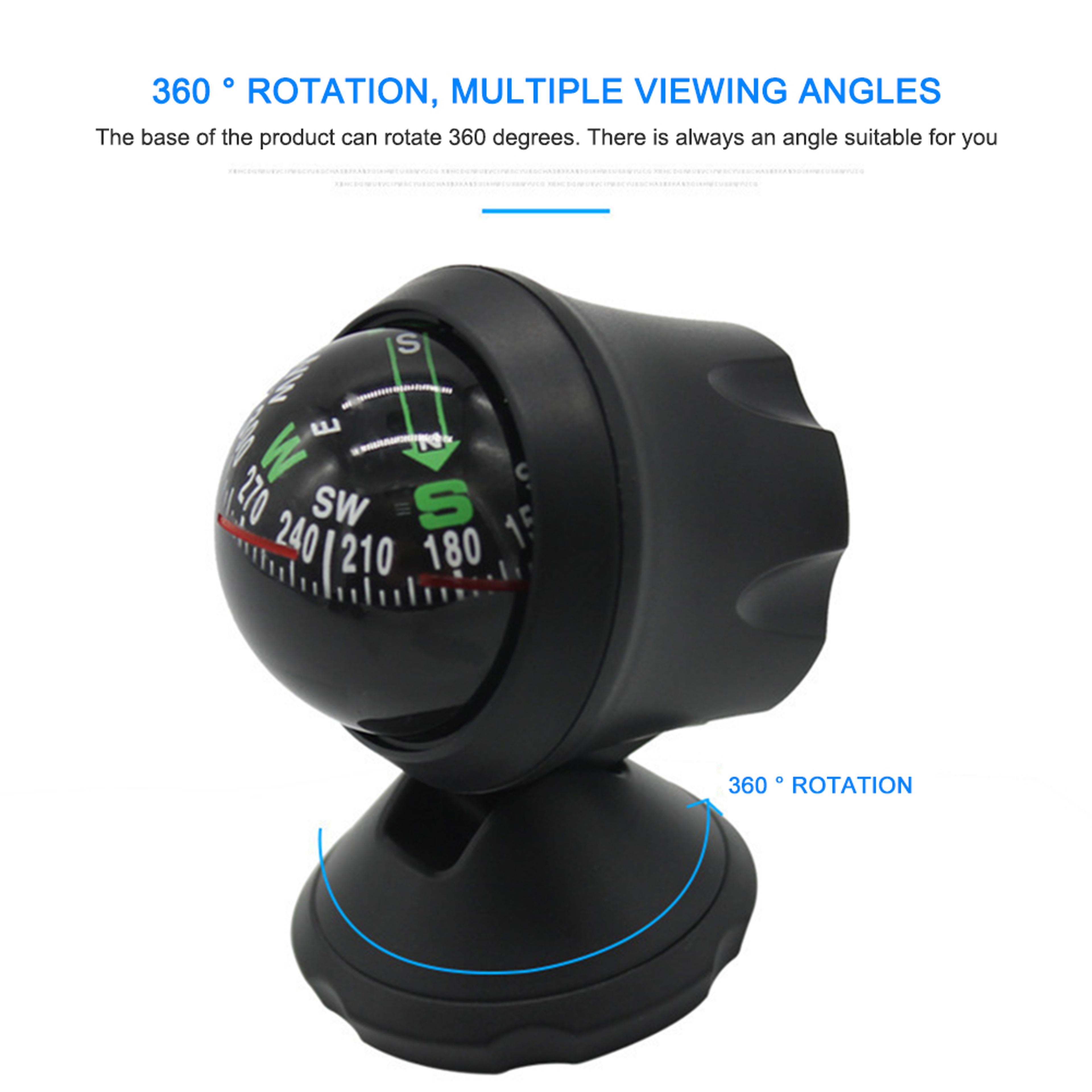 mini dash mount pocket compass for car and outdoor navigation