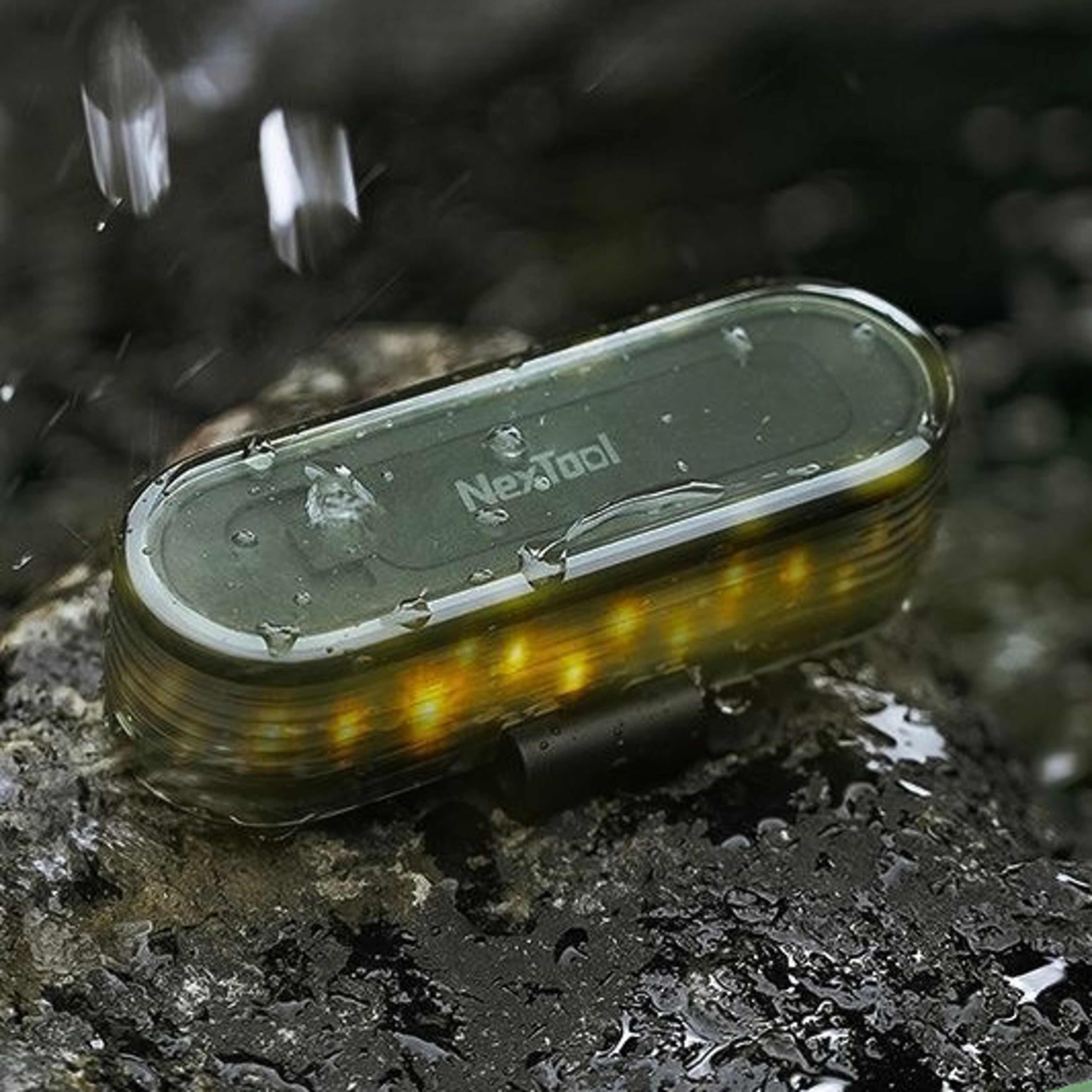 nextool outdoor camping light with cycling warning light and atmosphere glow