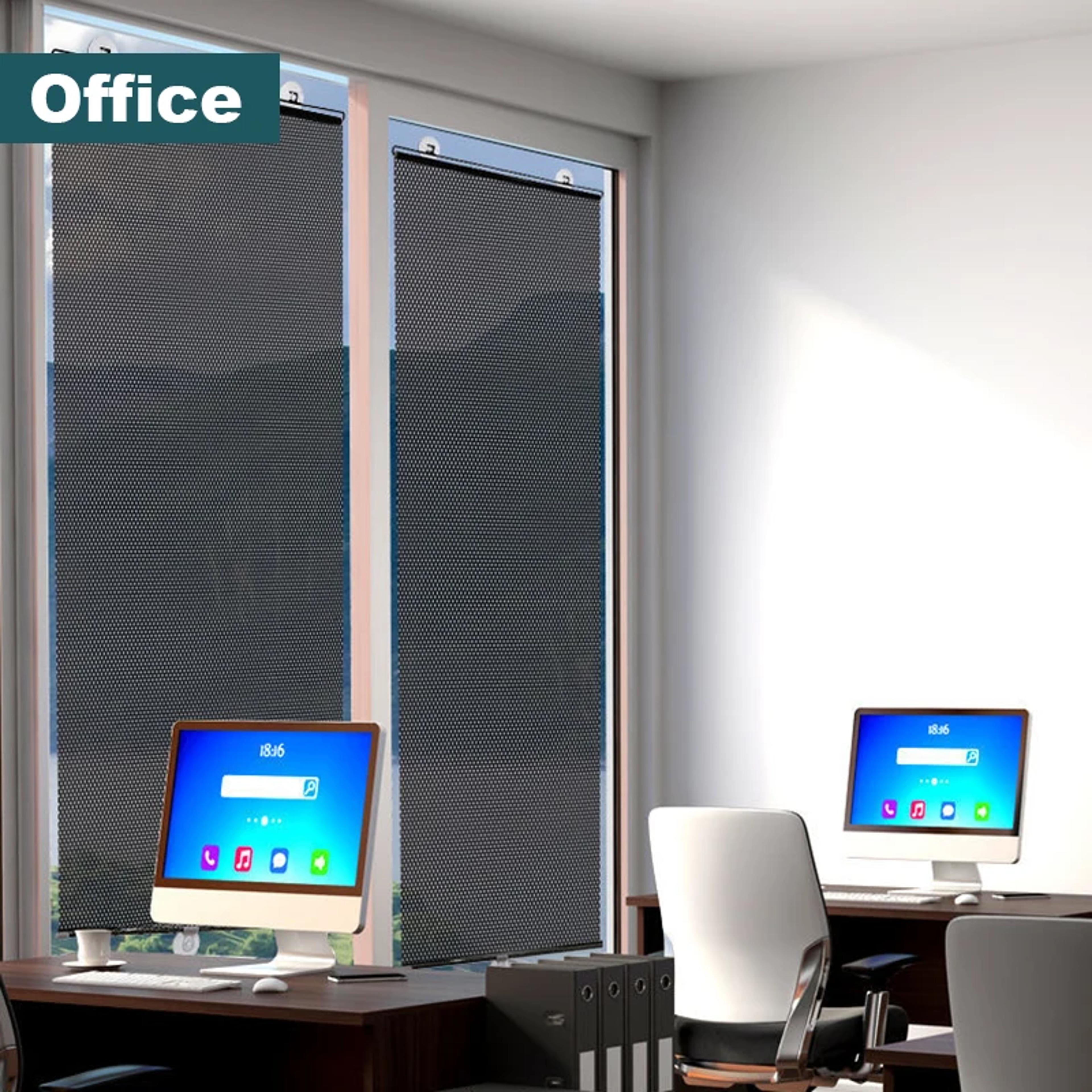 MultiPurpose Suction Cup Roller Blinds 2