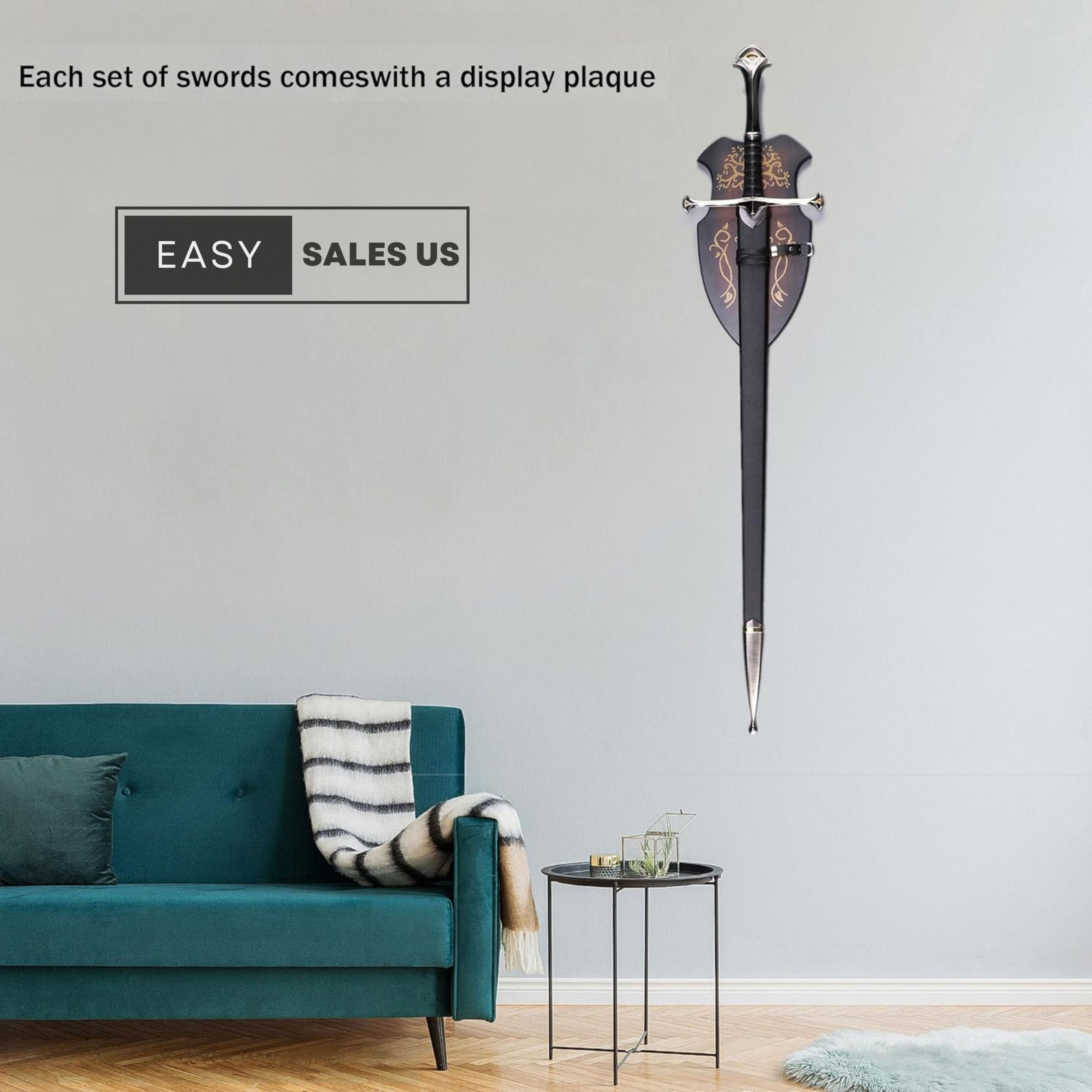 anduril sword lord of the ring sword of aragorn narsil sword lotr sword replica