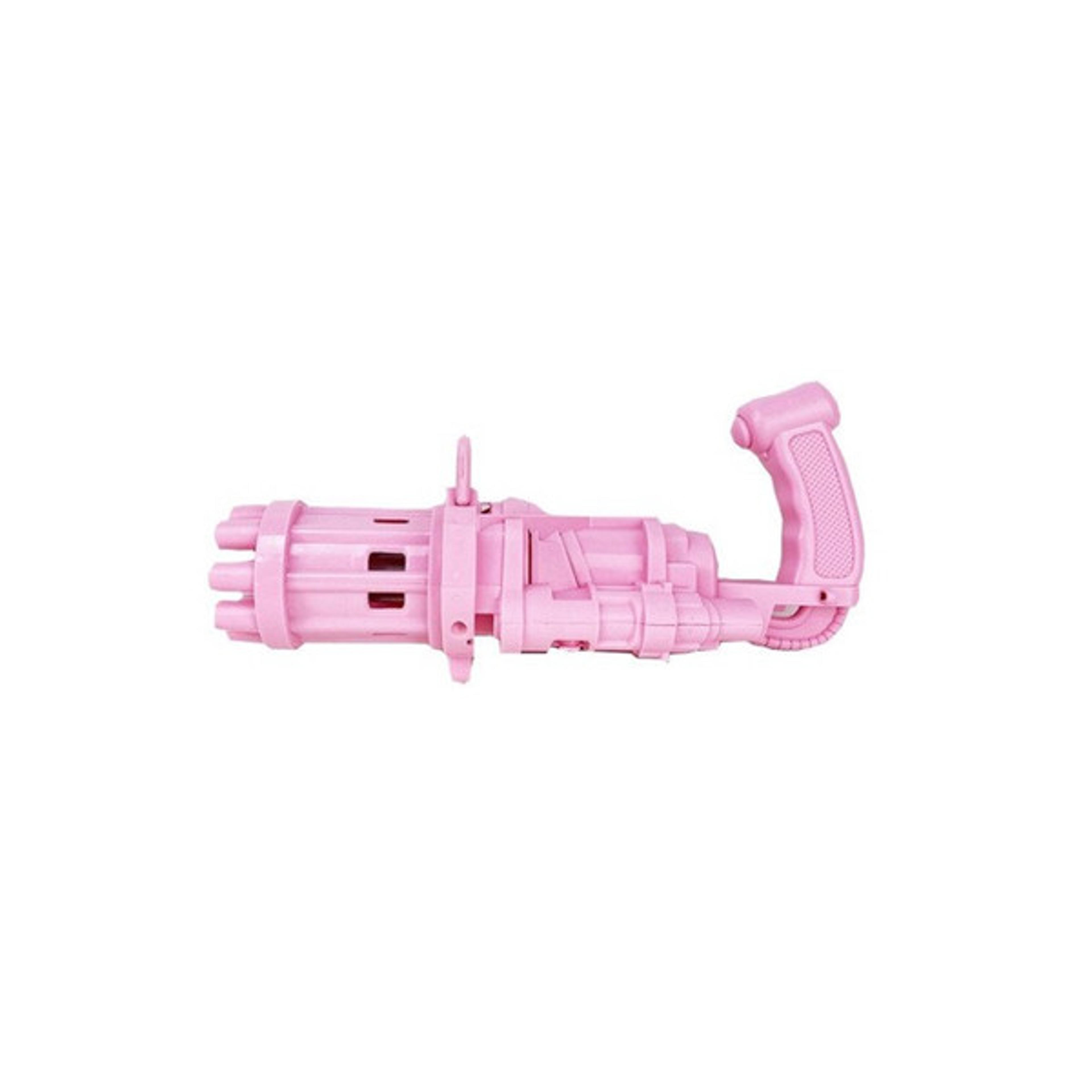 Electric Gatling Bubble Machine Gun Toy Pink 1