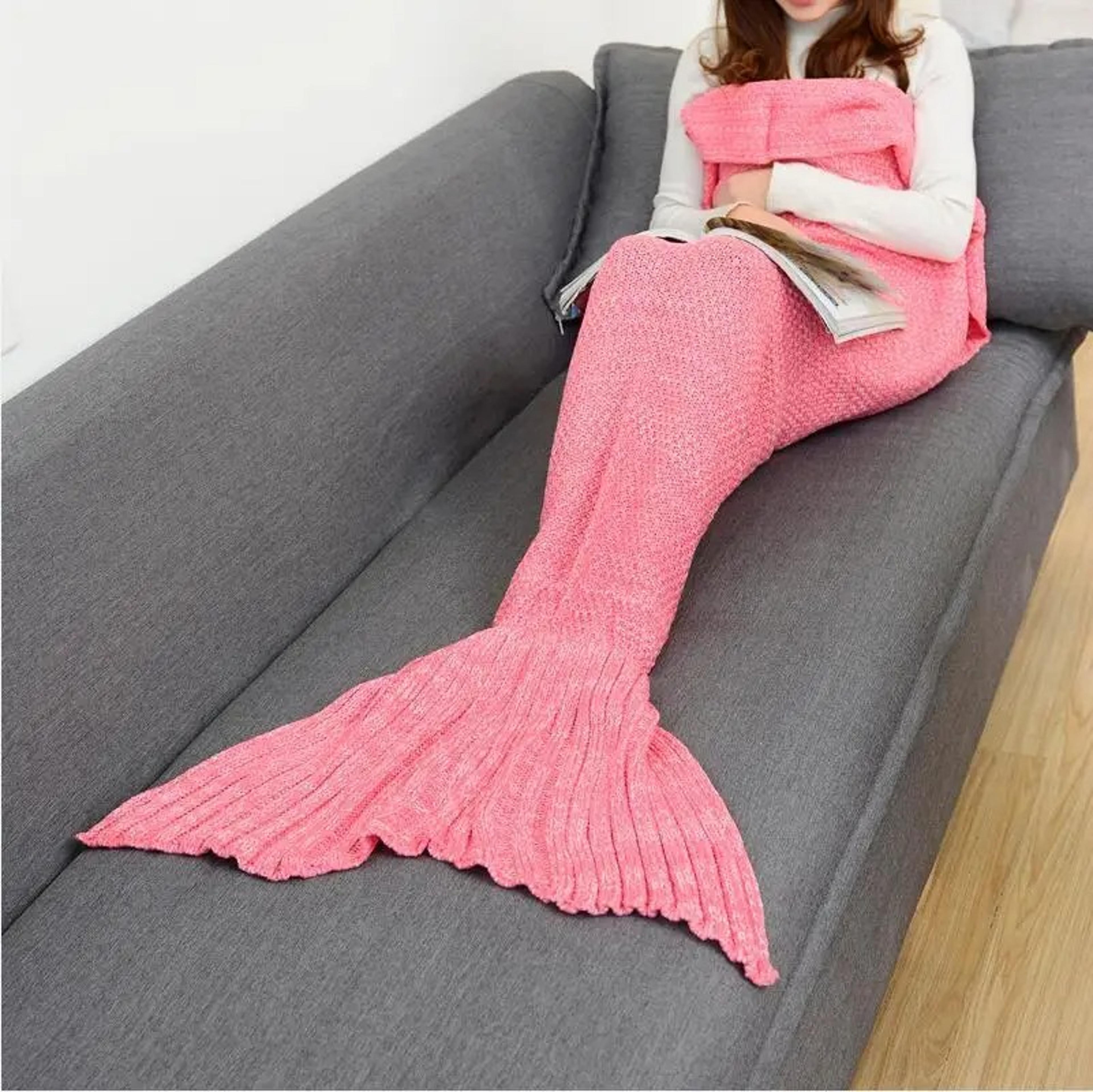 handmade mermaid snuggle blanket for kids & adults