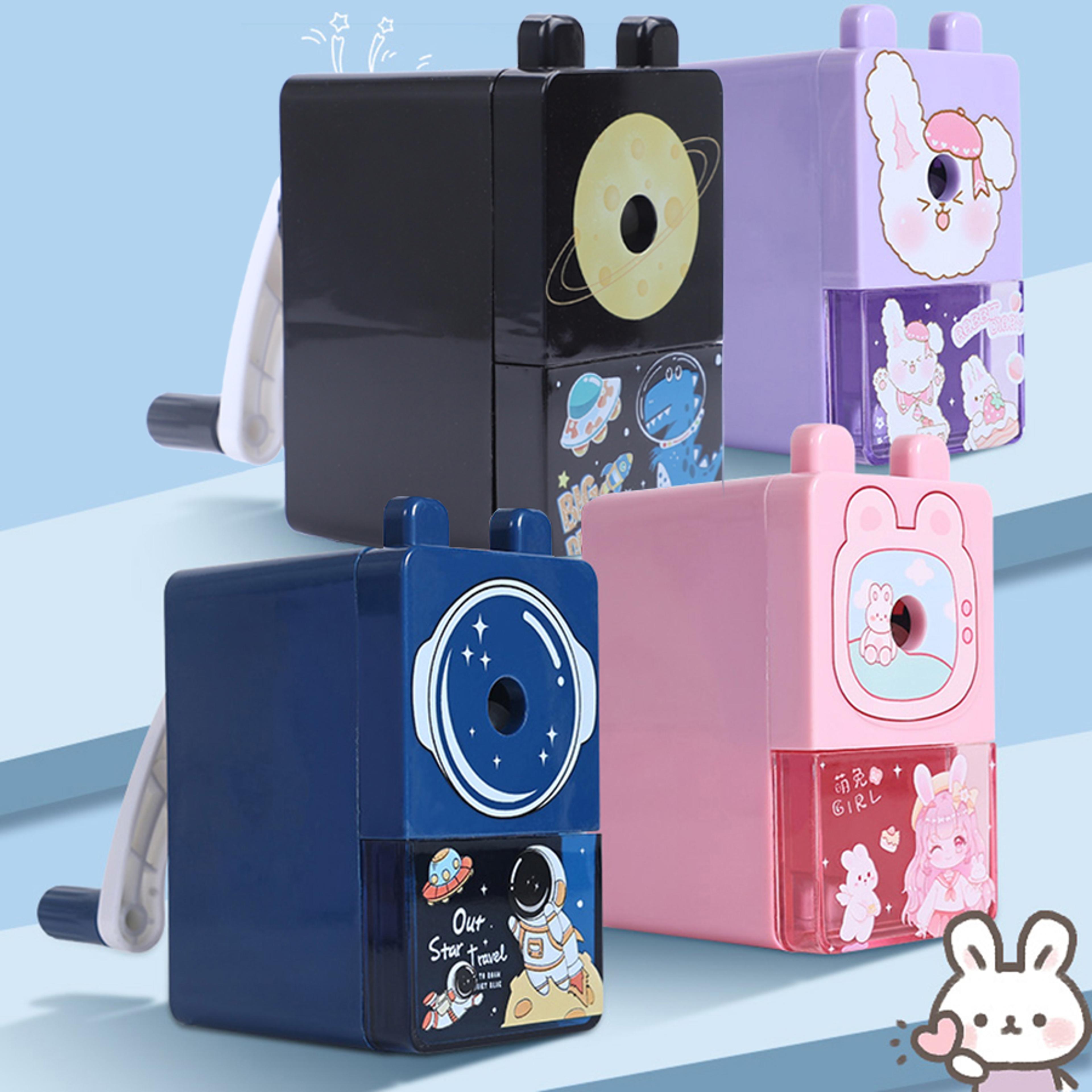 multi function kawaii cute cartoon pencil sharpener for colored pencils, school office stationery, back to school gift