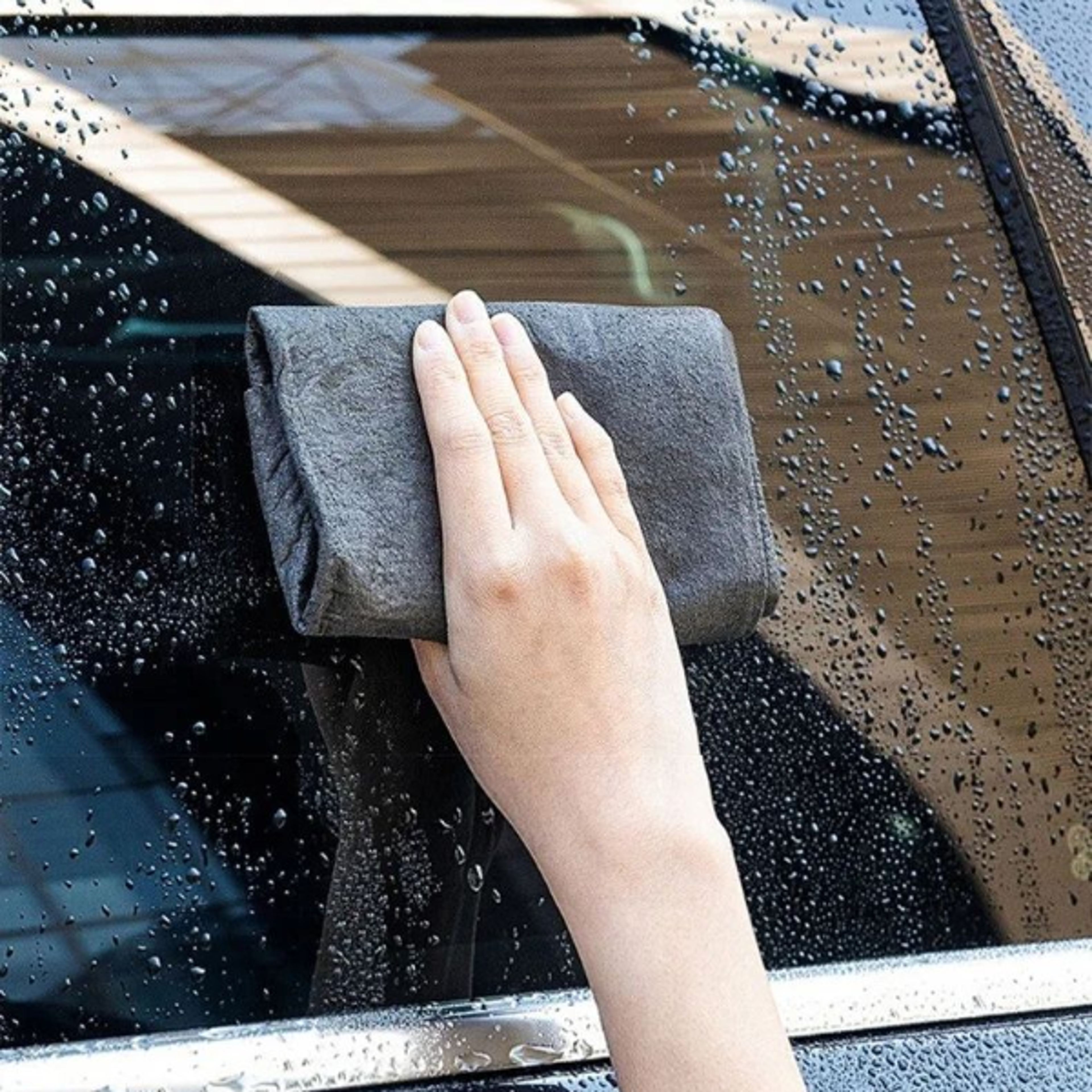 thickened magic cleaning cloth, microfiber glass clean towel, streak-free, reusable & lint-free