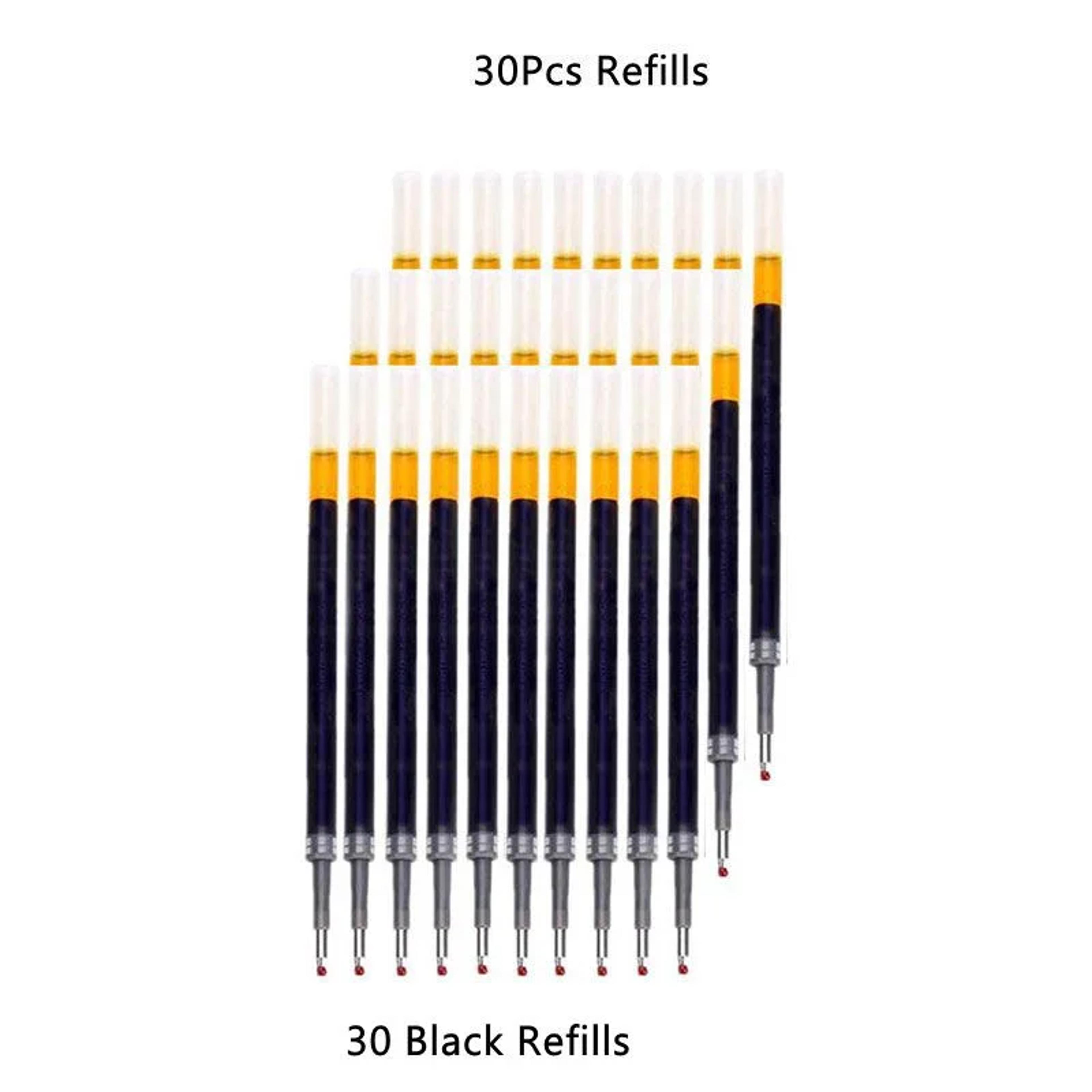 Retractable Gel Pens Set Smooth Black Red  Blue Ink Ballpoint Pens for Writing Office  School S