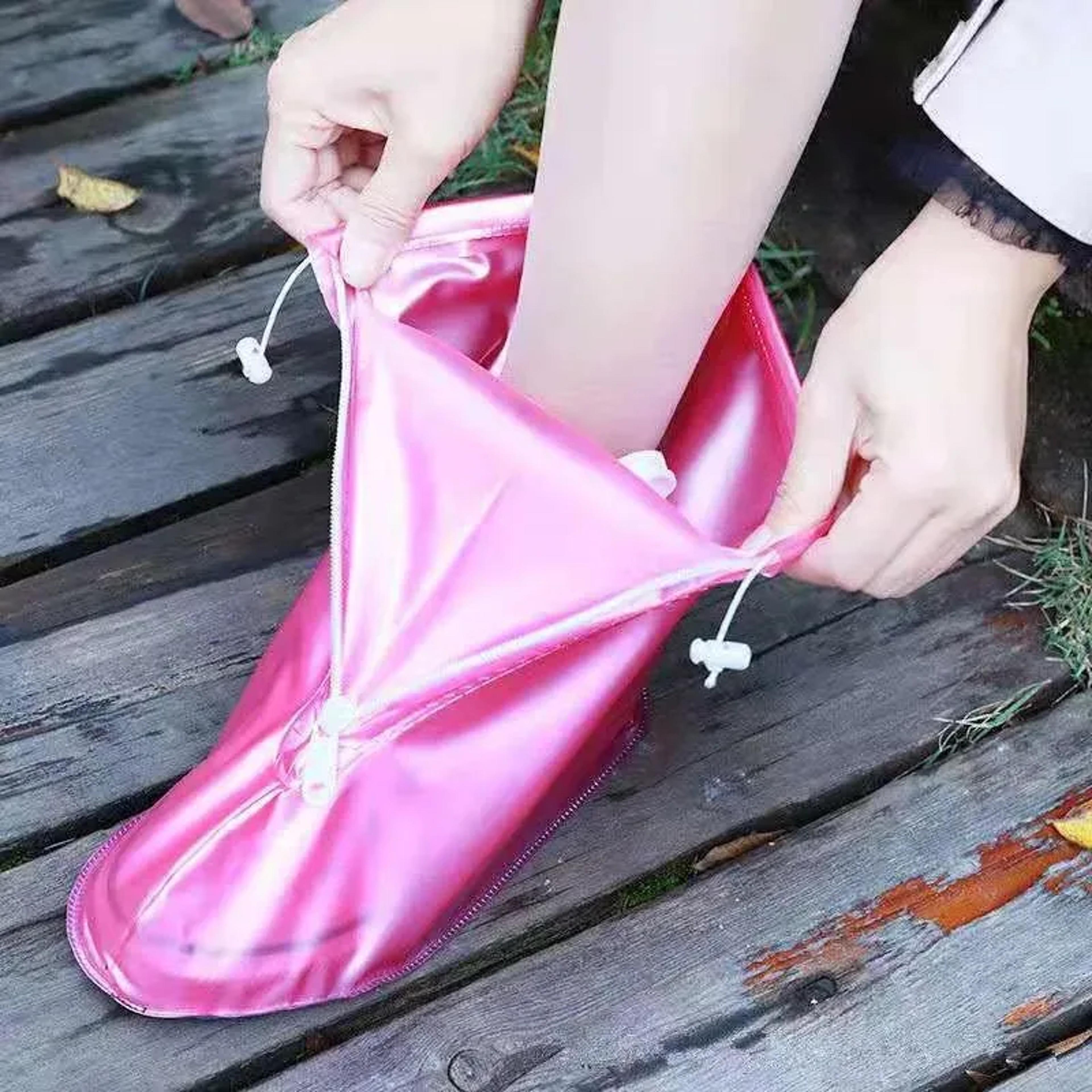 waterproof rain shoe covers reusable non slip shoe protectors for adults and kids