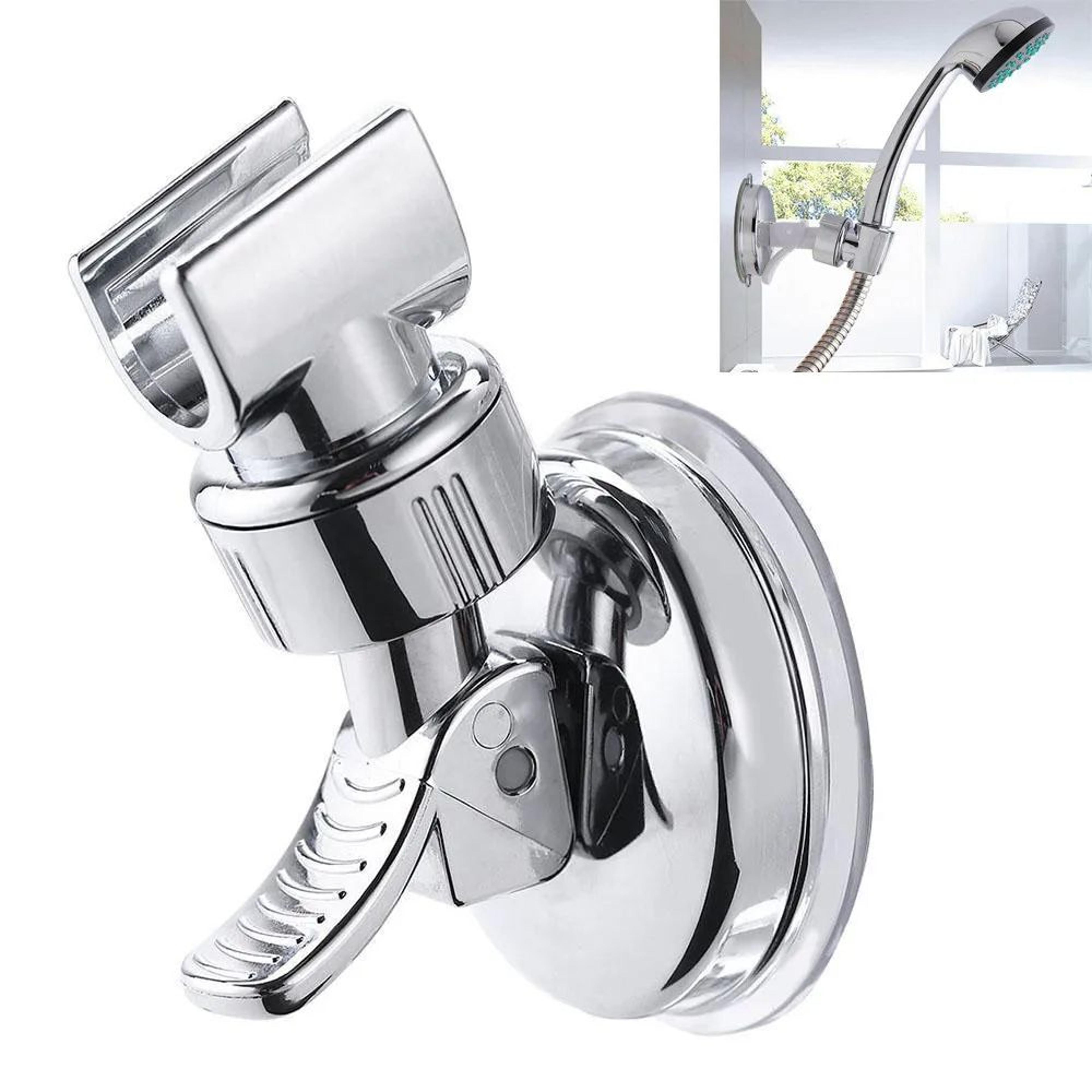 adjustable shower head holder – strong vacuum suction cup wall mount bracket for handheld showers bathroom accessory