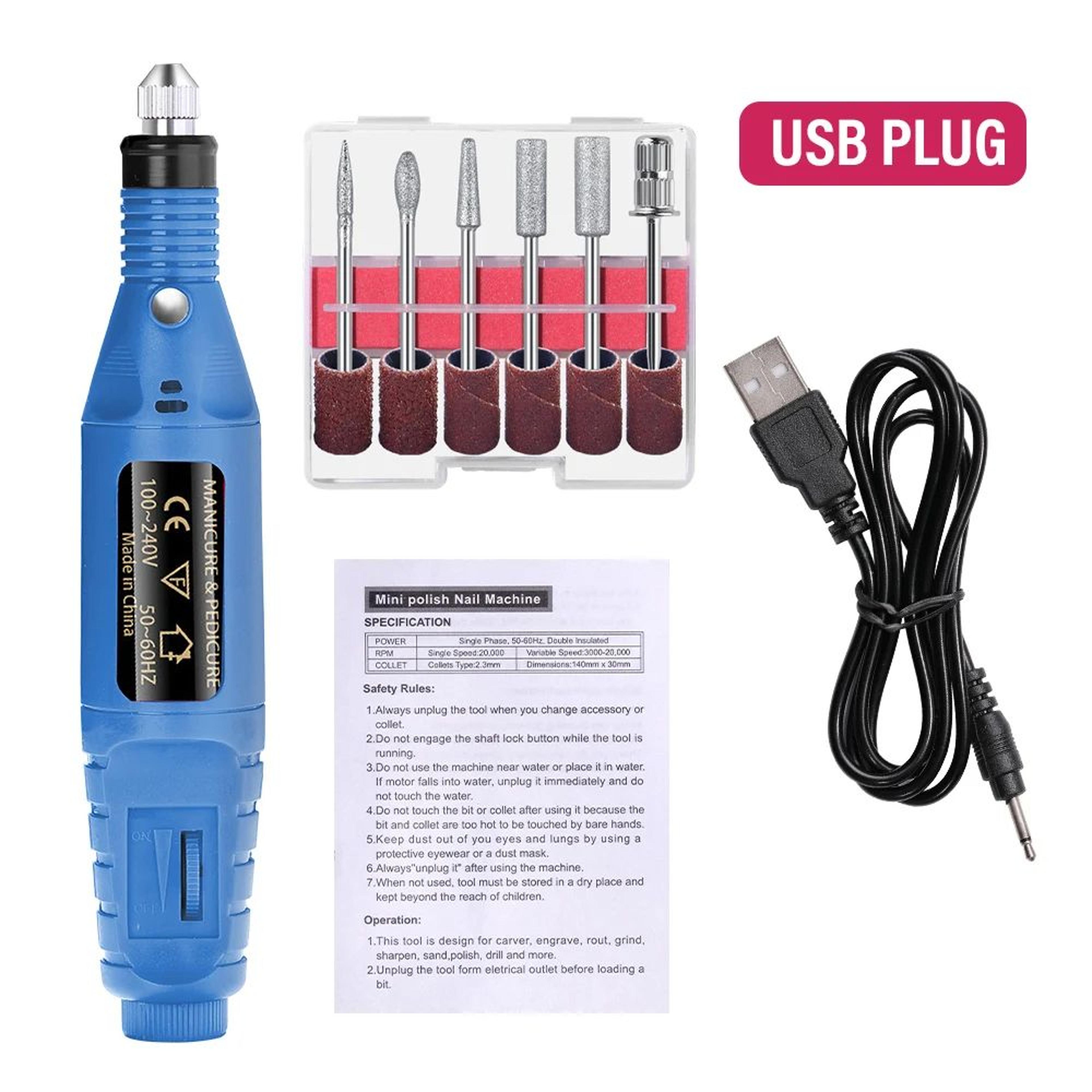 Strong Function Nail Drill Machine Set Electric Nail Sander Gel Polish Remover Tool For Manicure Pe