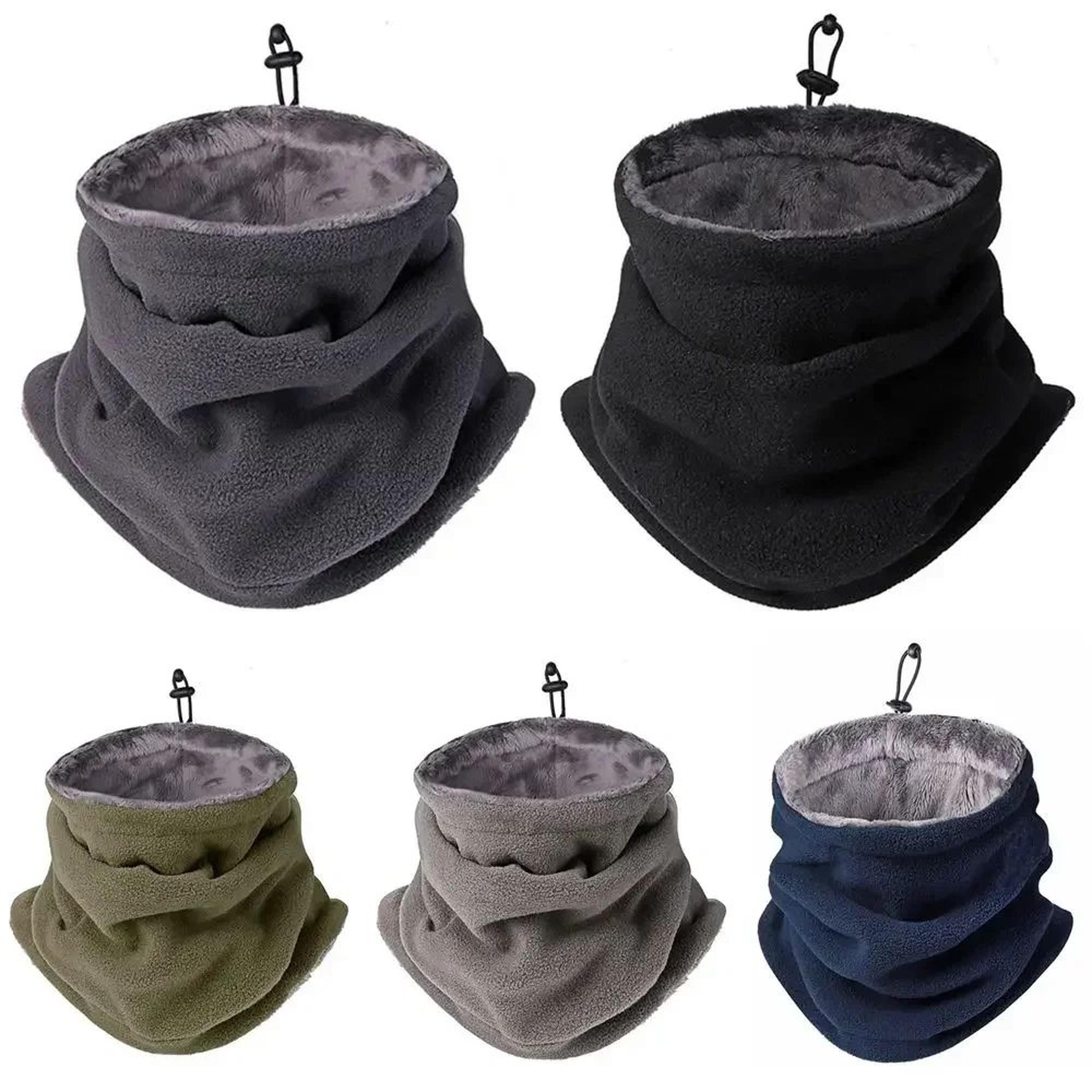 winter motorcycle warm mask for men & women, fleece neck warmer, windproof outdoor scarf for camping, hiking, cycling,