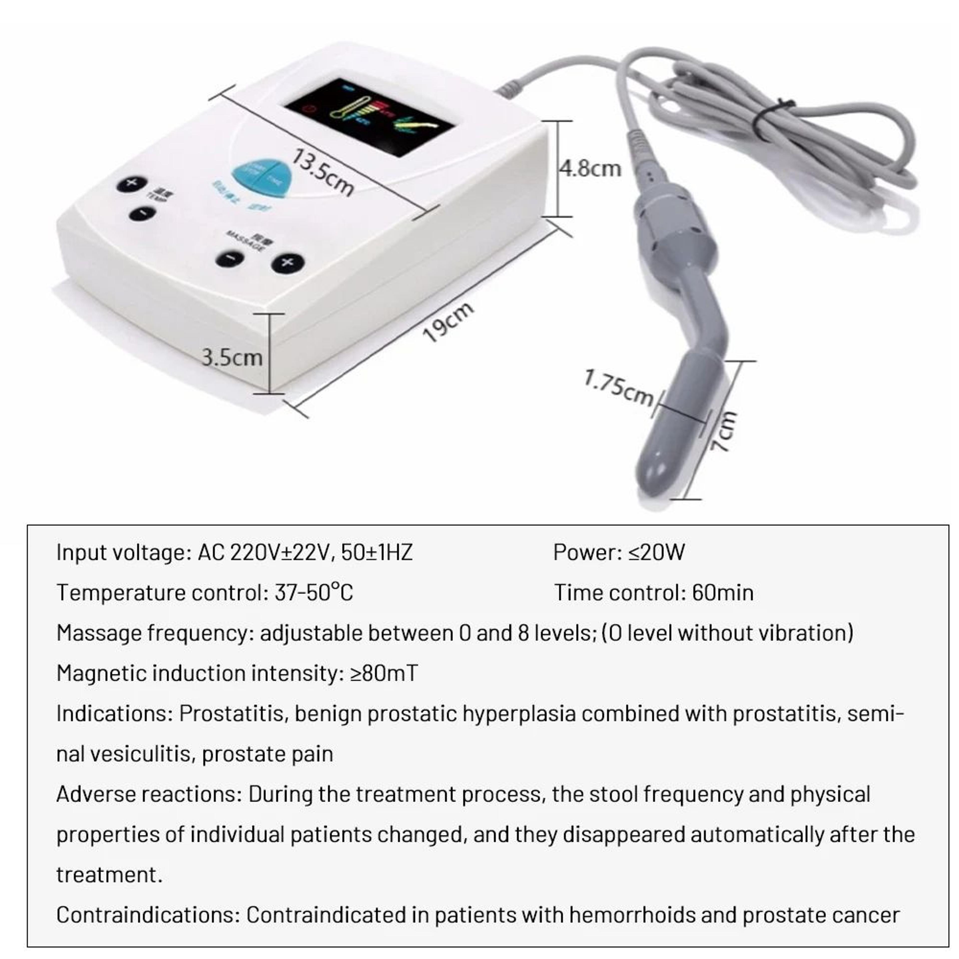 Prostate Massager Magnet Heating Therapy Device For Prostate Stimulation Inflammation Relief Anal R