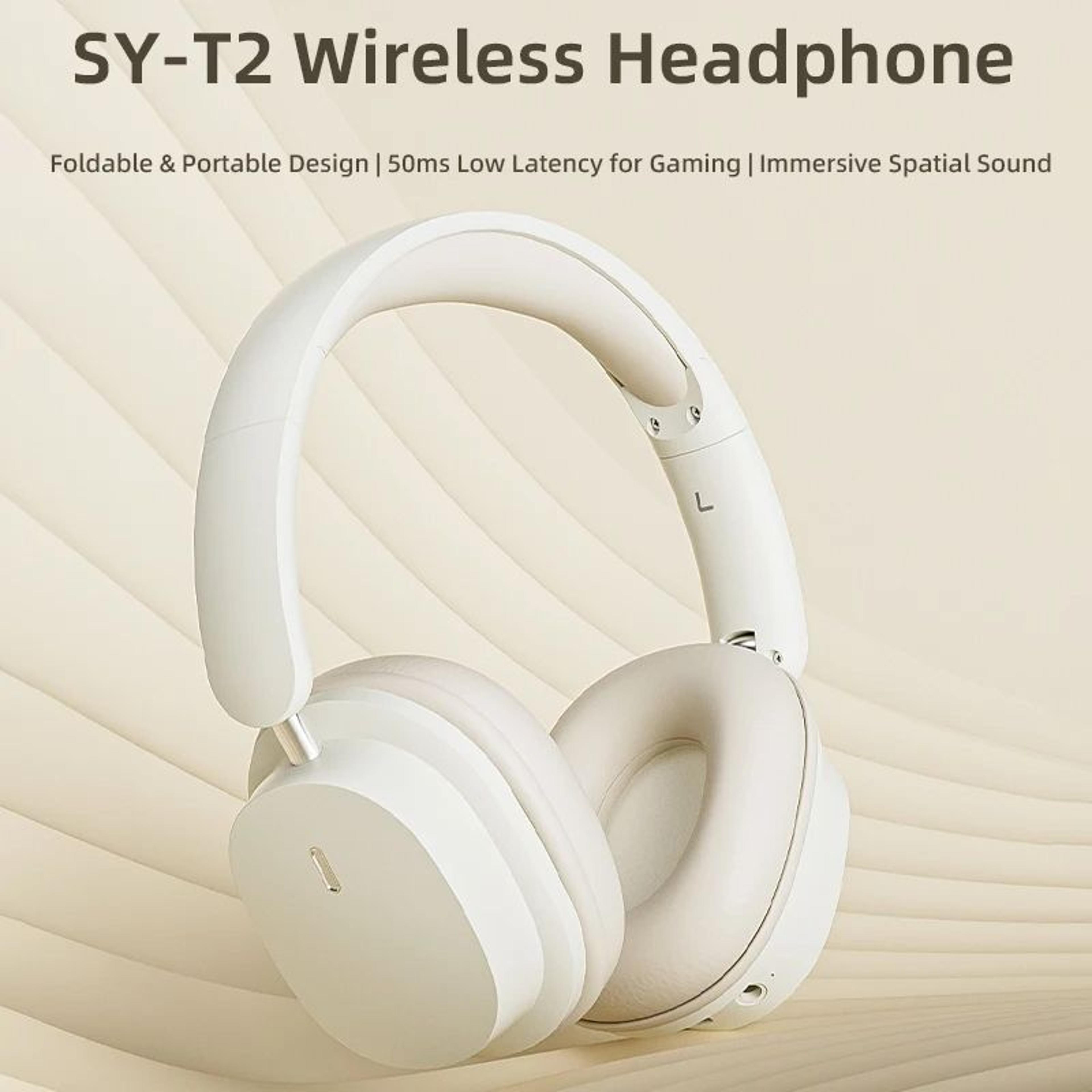bluetooth headphones high-quality noise reduction wireless headset with microphone for gamers wired earphone mode