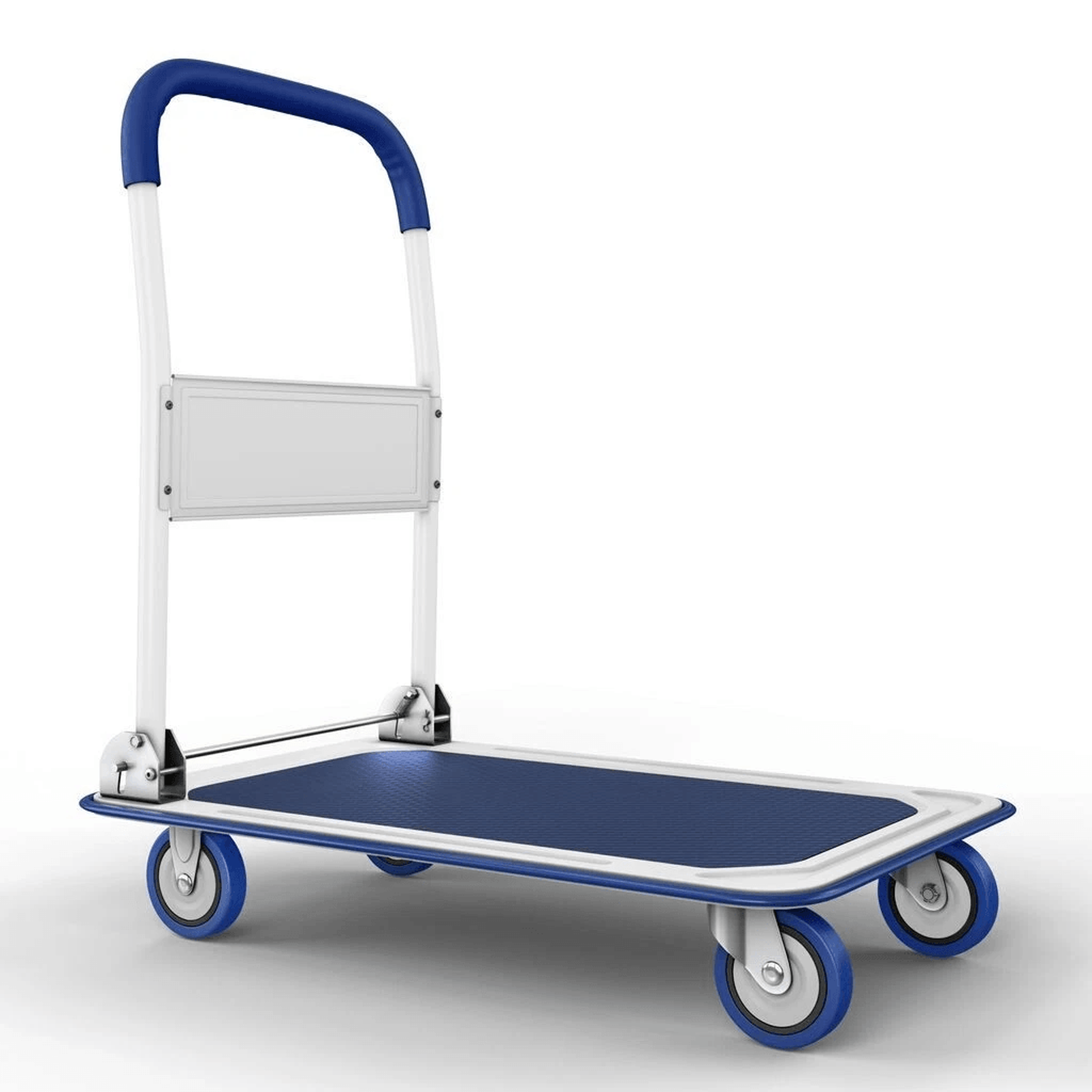 heavy duty folding hand truck dolly cart with wheels, luggage cart trolley for moving boxes & travels