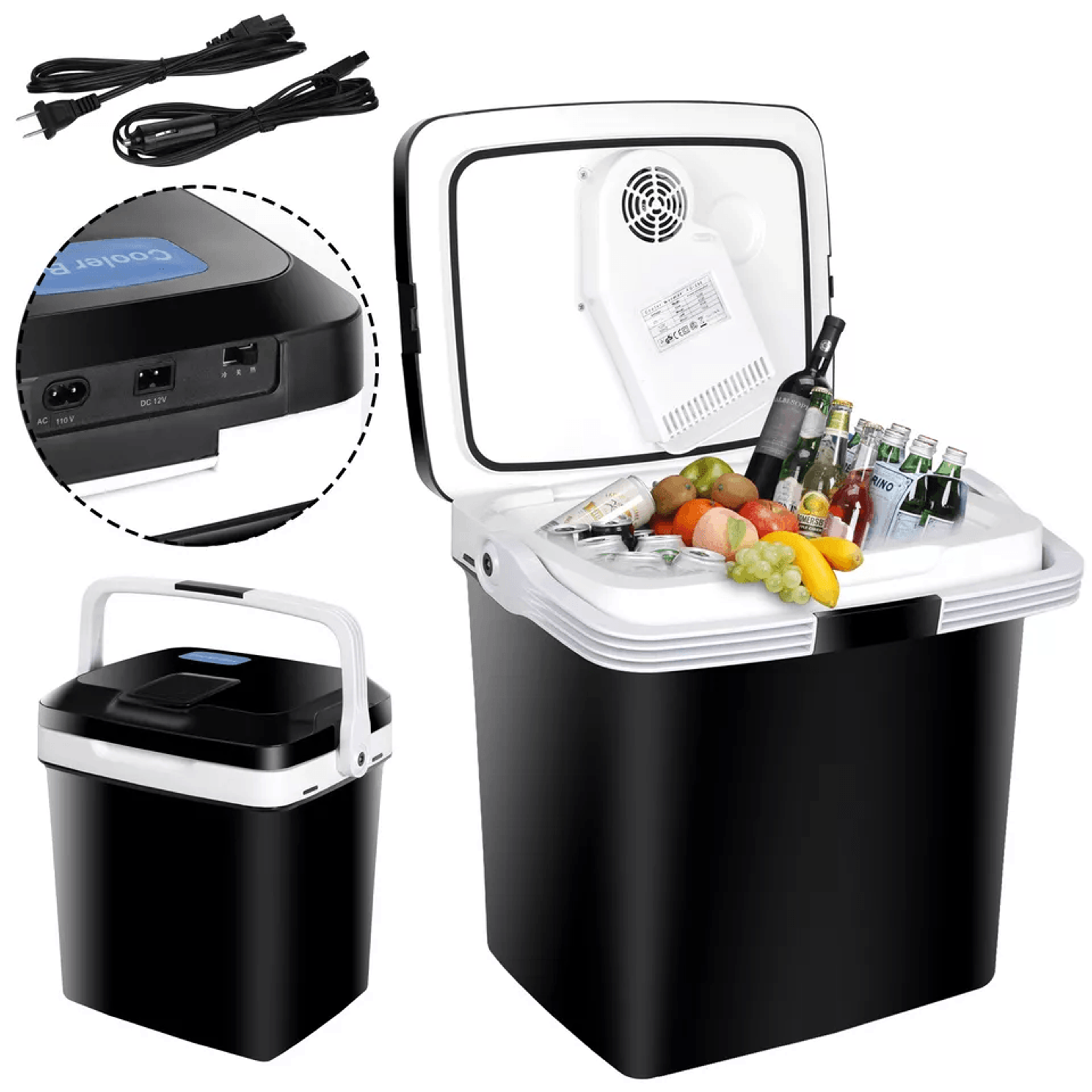 low noise car iceless thermoelectric cooler electric mini fridge portable vehicle refrigerator