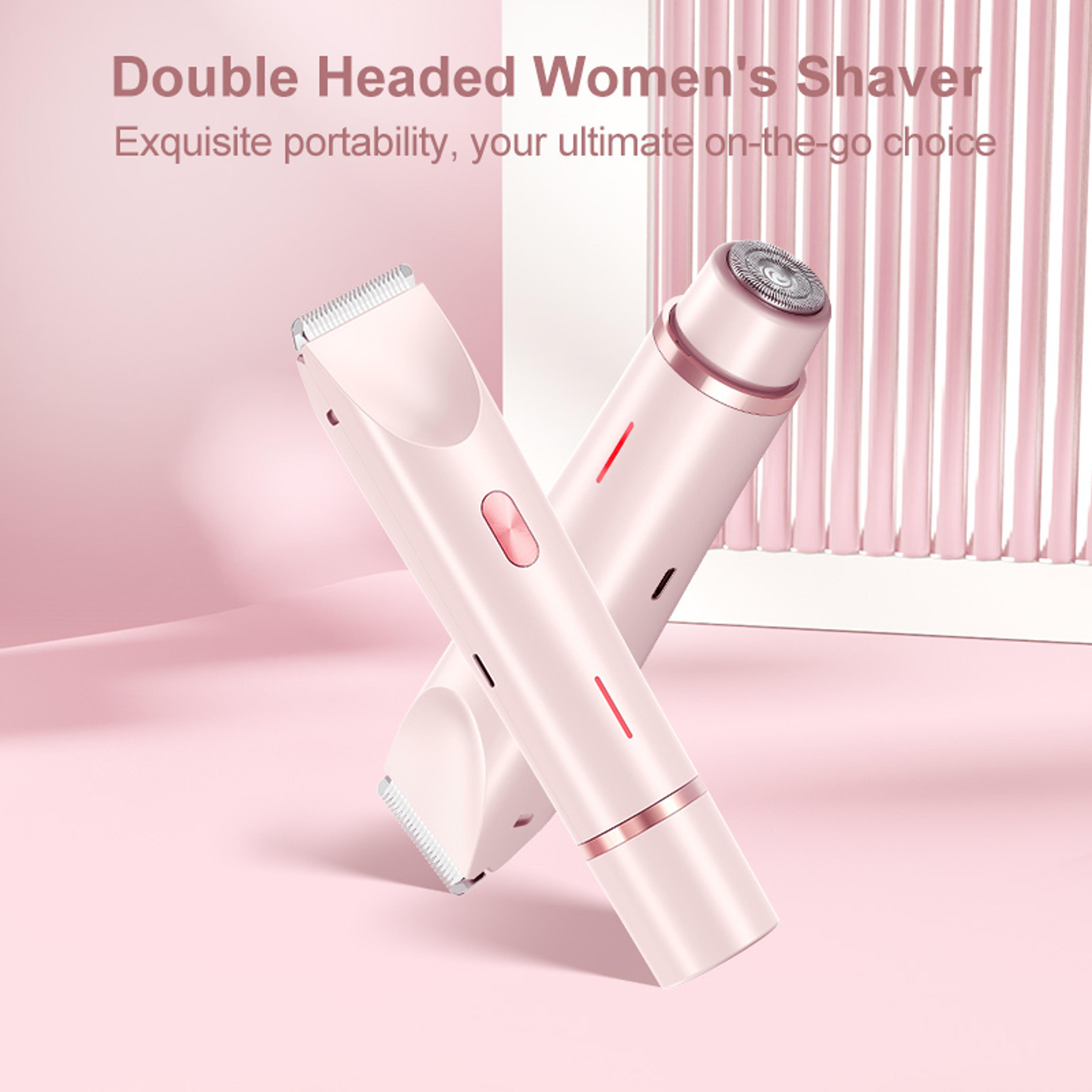 electric razors for women facial bikini trimmer ladies shaver for mustache, legs, body & underarms, portable painless