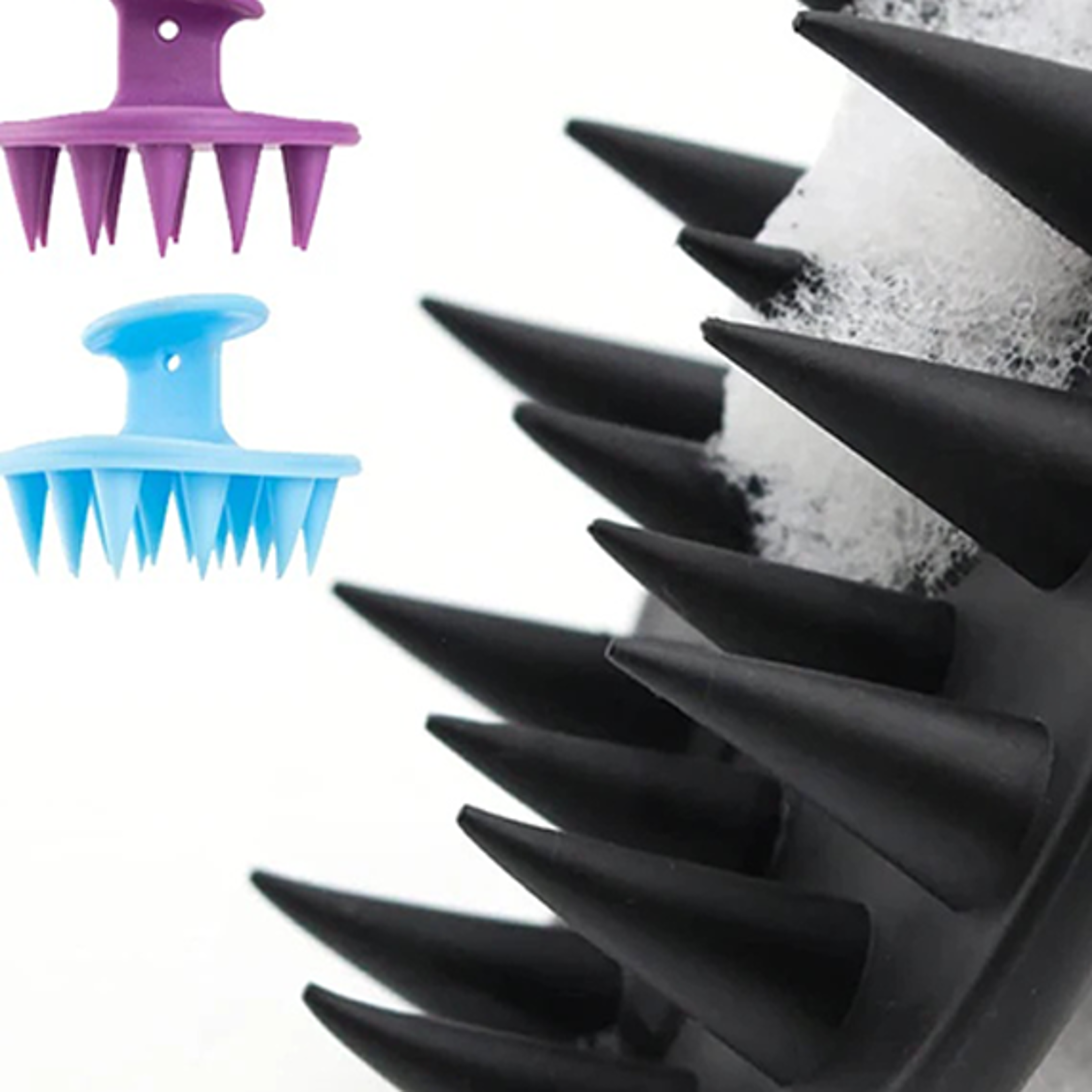 mold-free silicone hair growth scalp massager, exfoliating shampoo brush, scalp scrubber tools