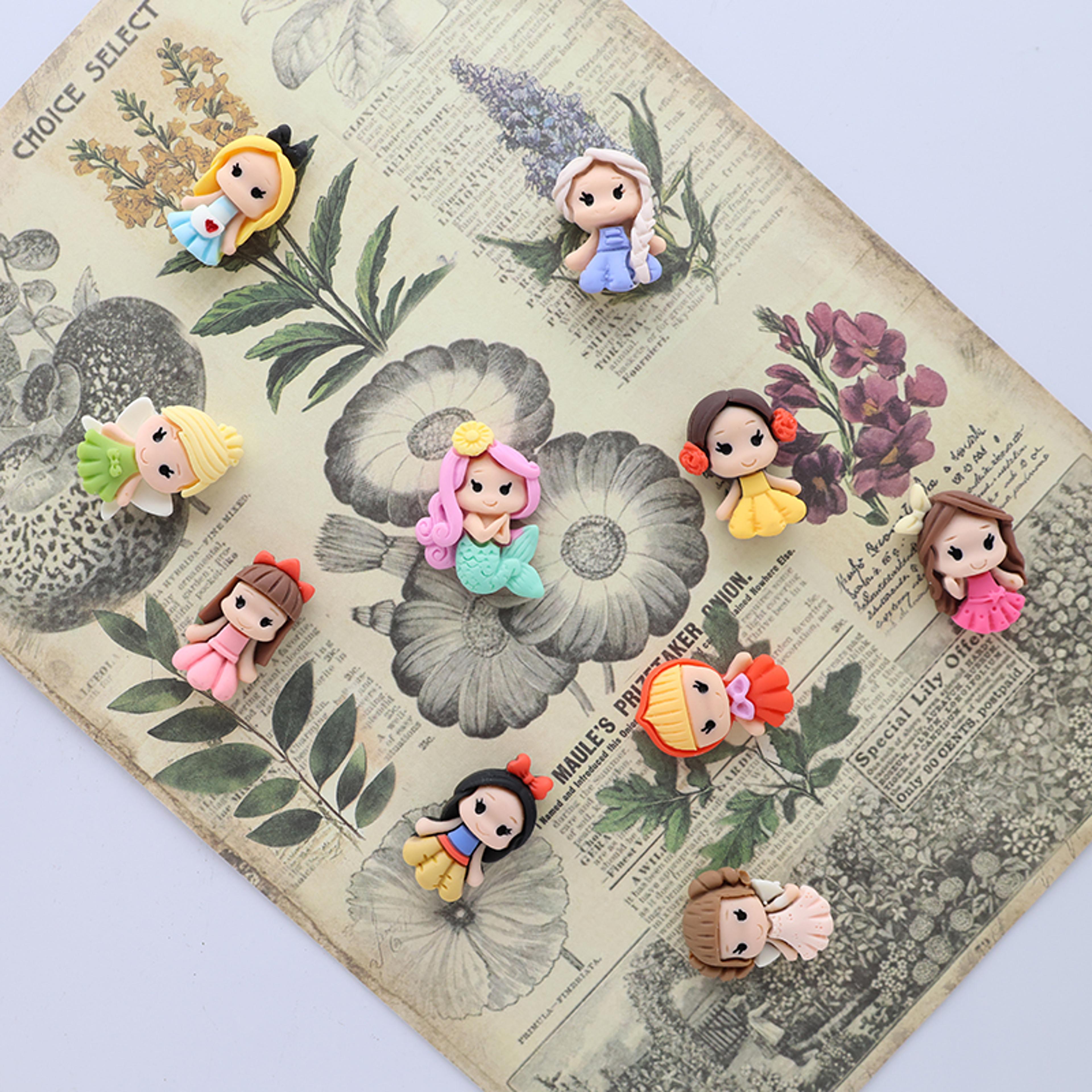 photo picture memo sticker hook push pin, cute girl princess charm fridge magnets, fixed refrigerator diy decor