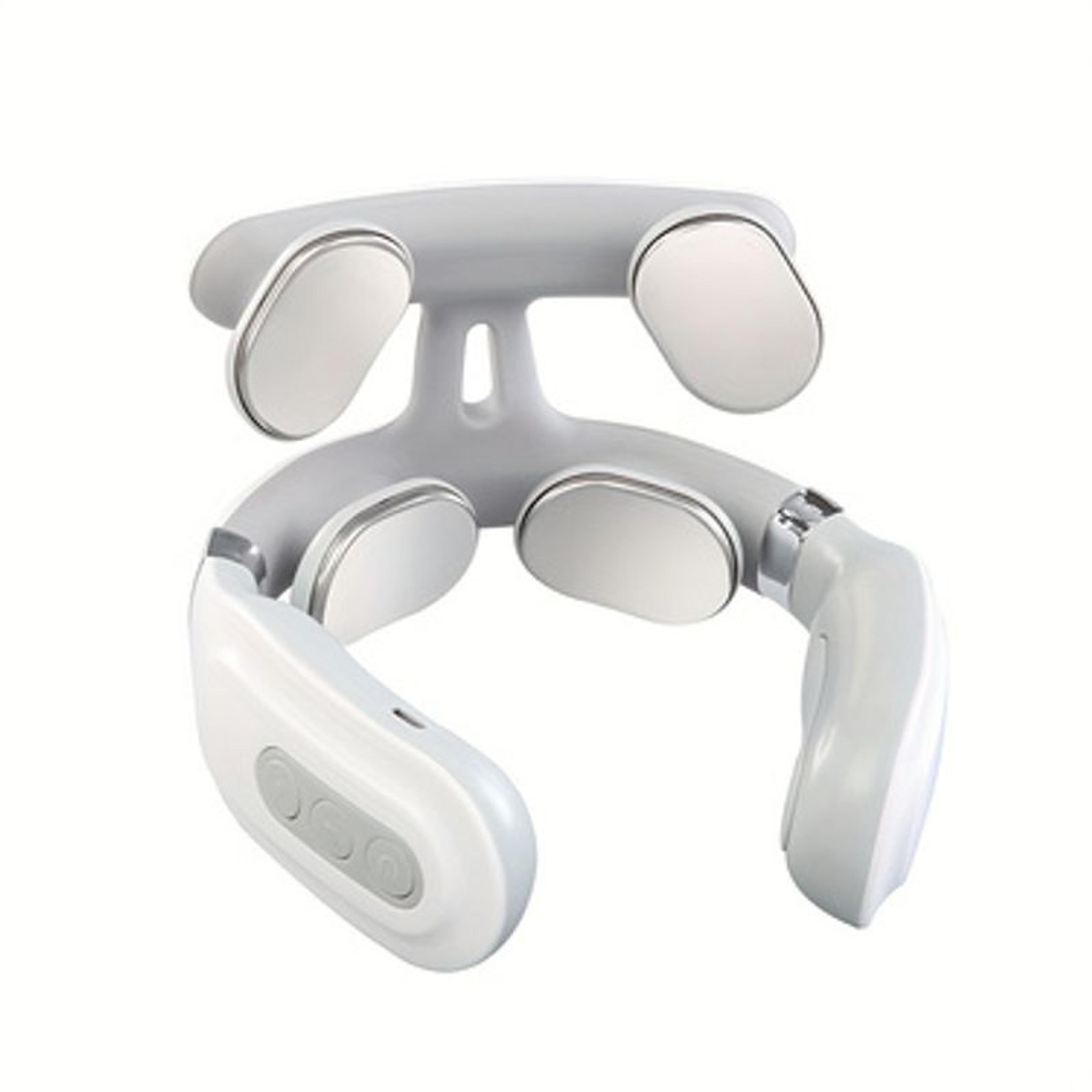 neck pain relief charging massager with heating function and breathing light for deep relaxation